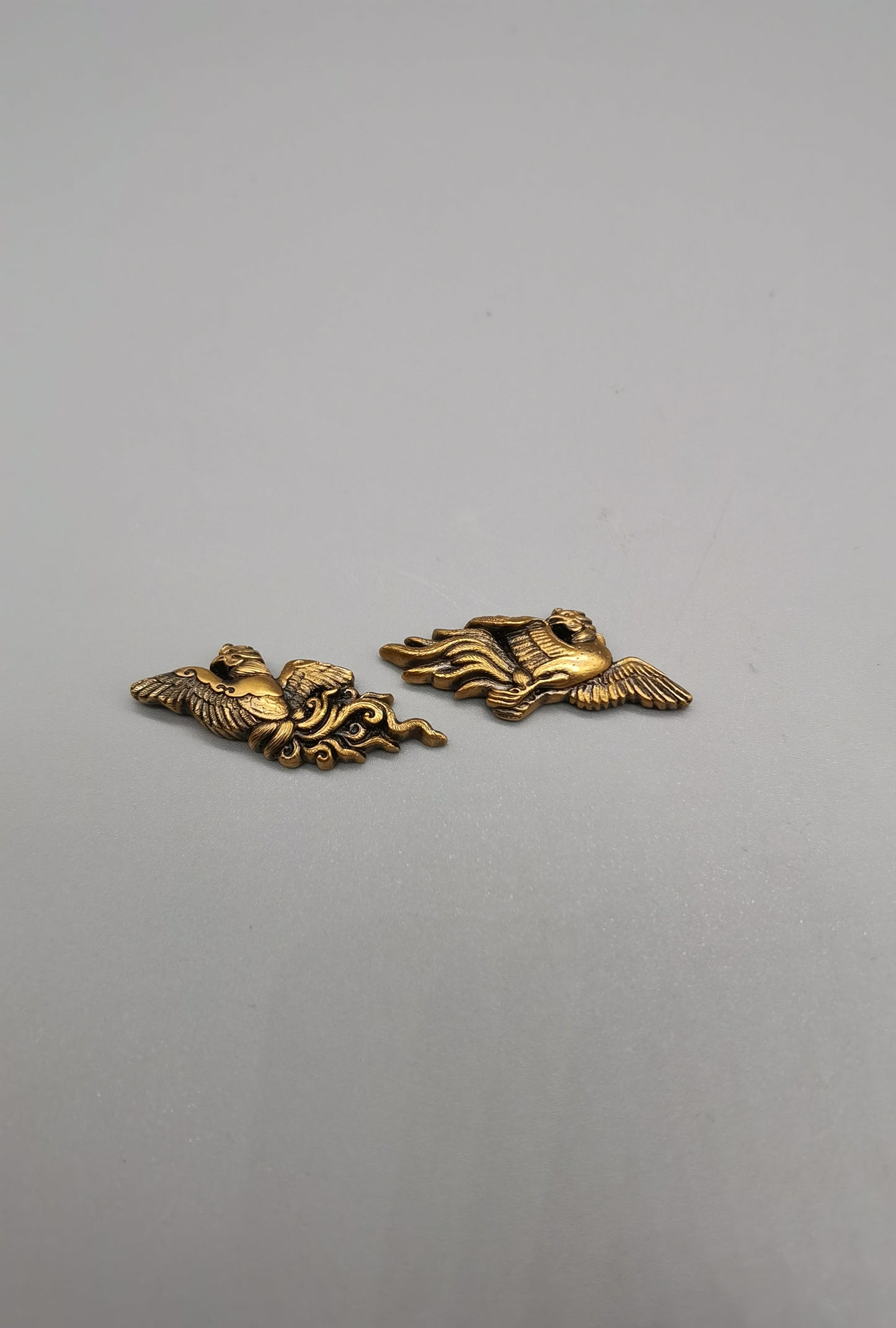 Japanese Type Small Golden Phoenix Menuki for wakziashi and tanto Y016