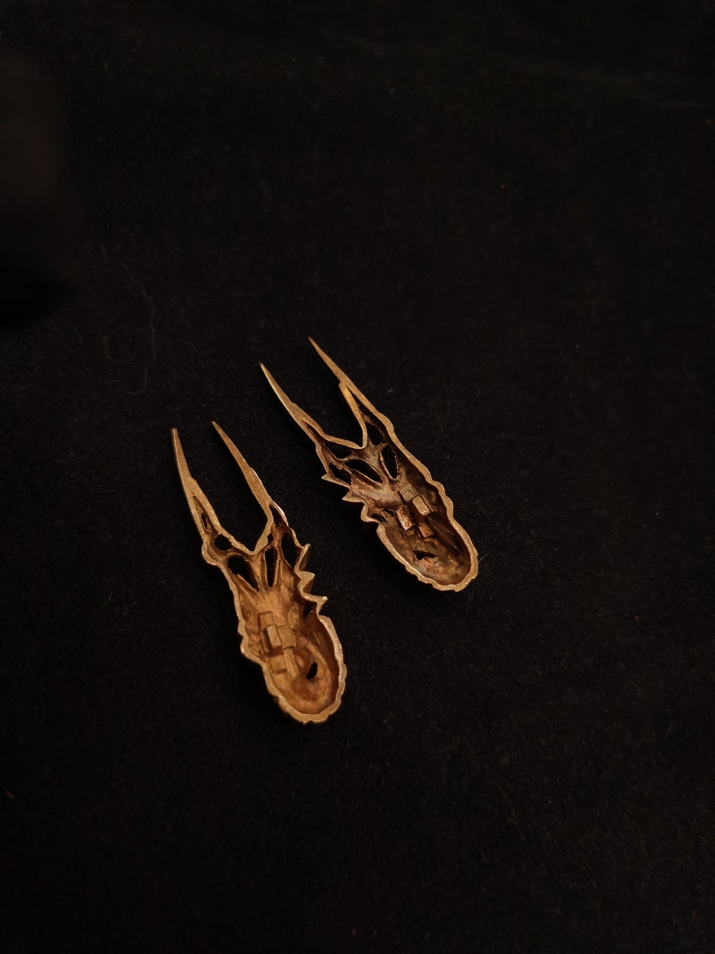 Japanese Type Golden Lobster Pattern Menuki for Katana and Wakziashi Y061
