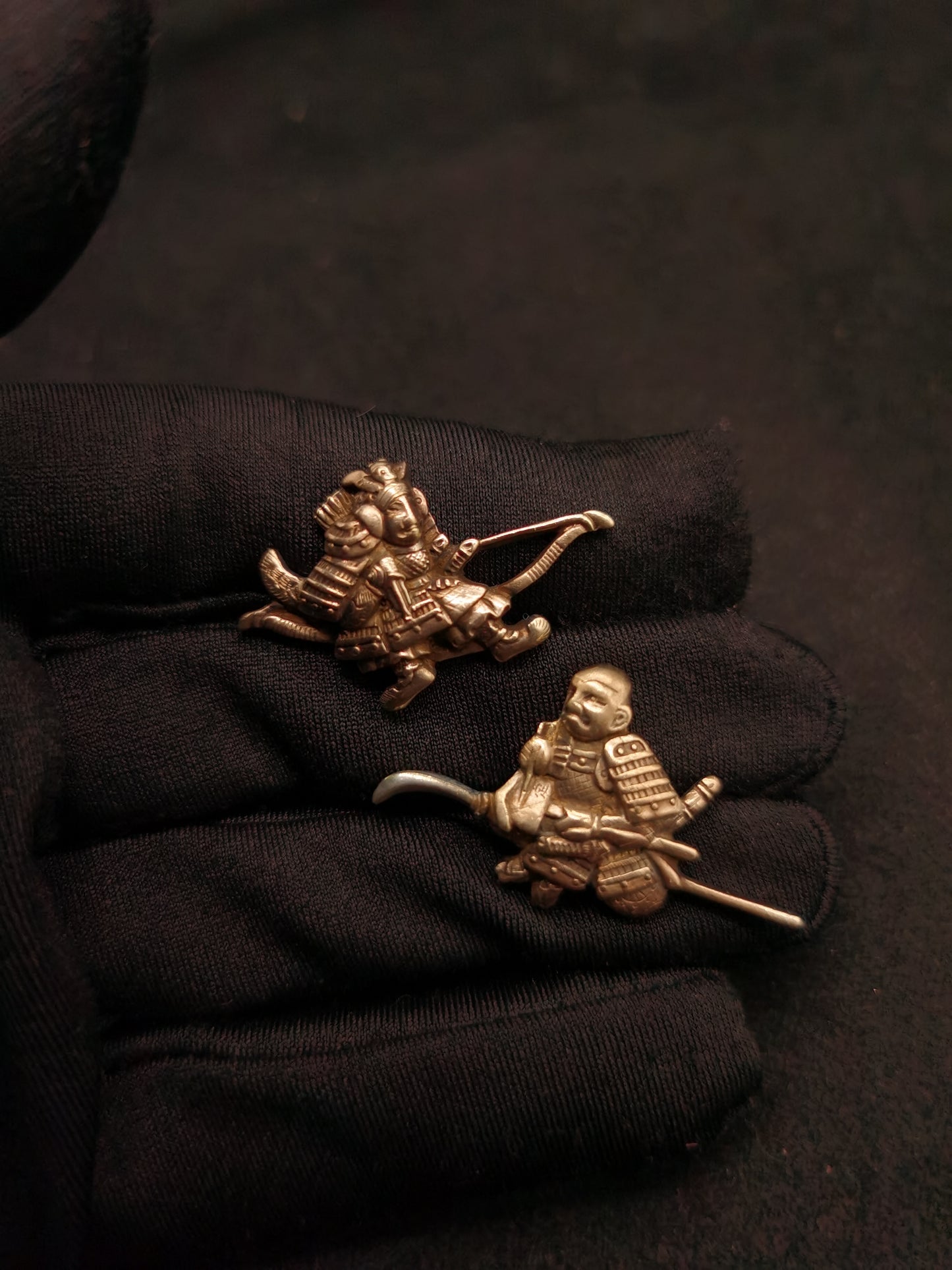 Japanese Type Yoshitsune And Benkei Menuki for Katana and Wakziashi Tanto Y097