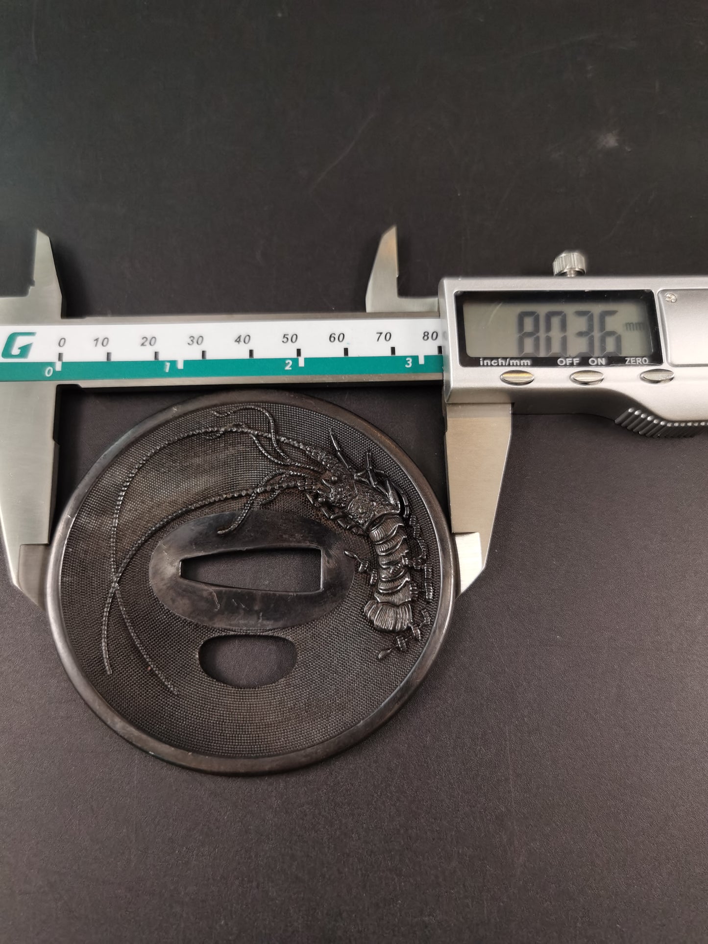 Japanese Type Lobster Pattern Tsuba for Katana and Wakziashi, Y161