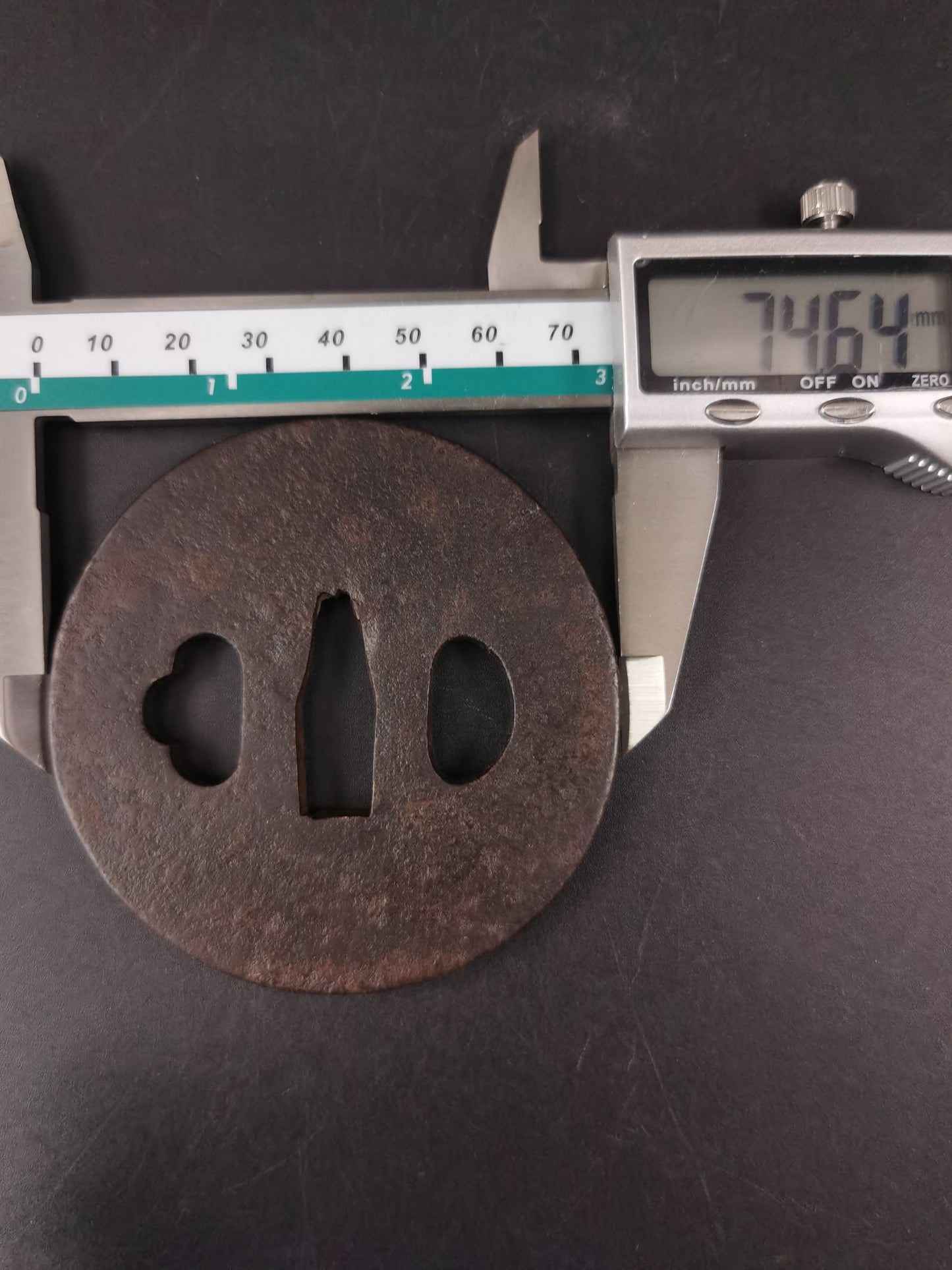 Japanese Plain Tsuba for Katana and Wakziashi Edo Period Antique A258
