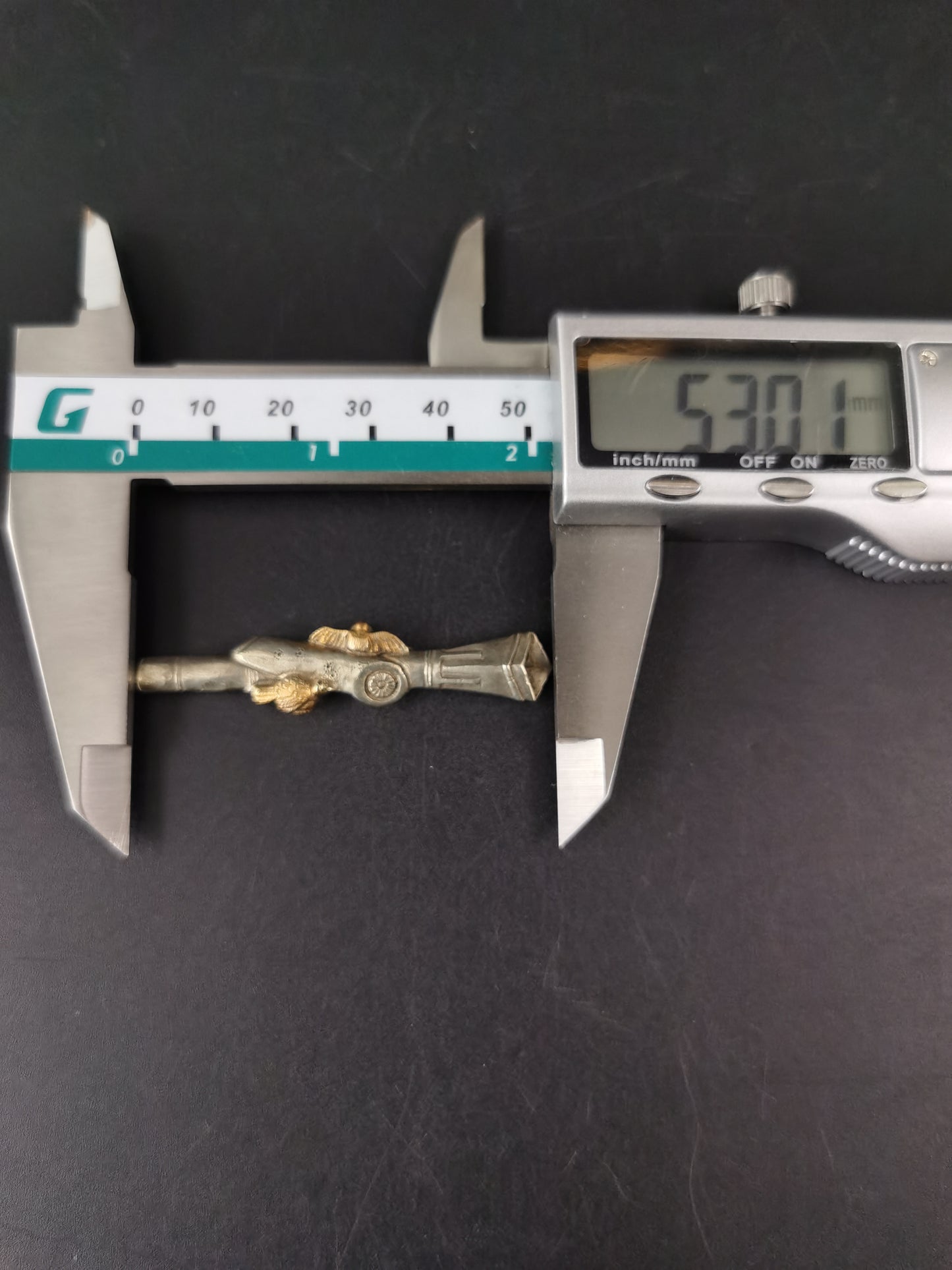 Japanese Type Resting Birds & Ancient Cannon Barrel Menuki for Katana Wakziashi Y054