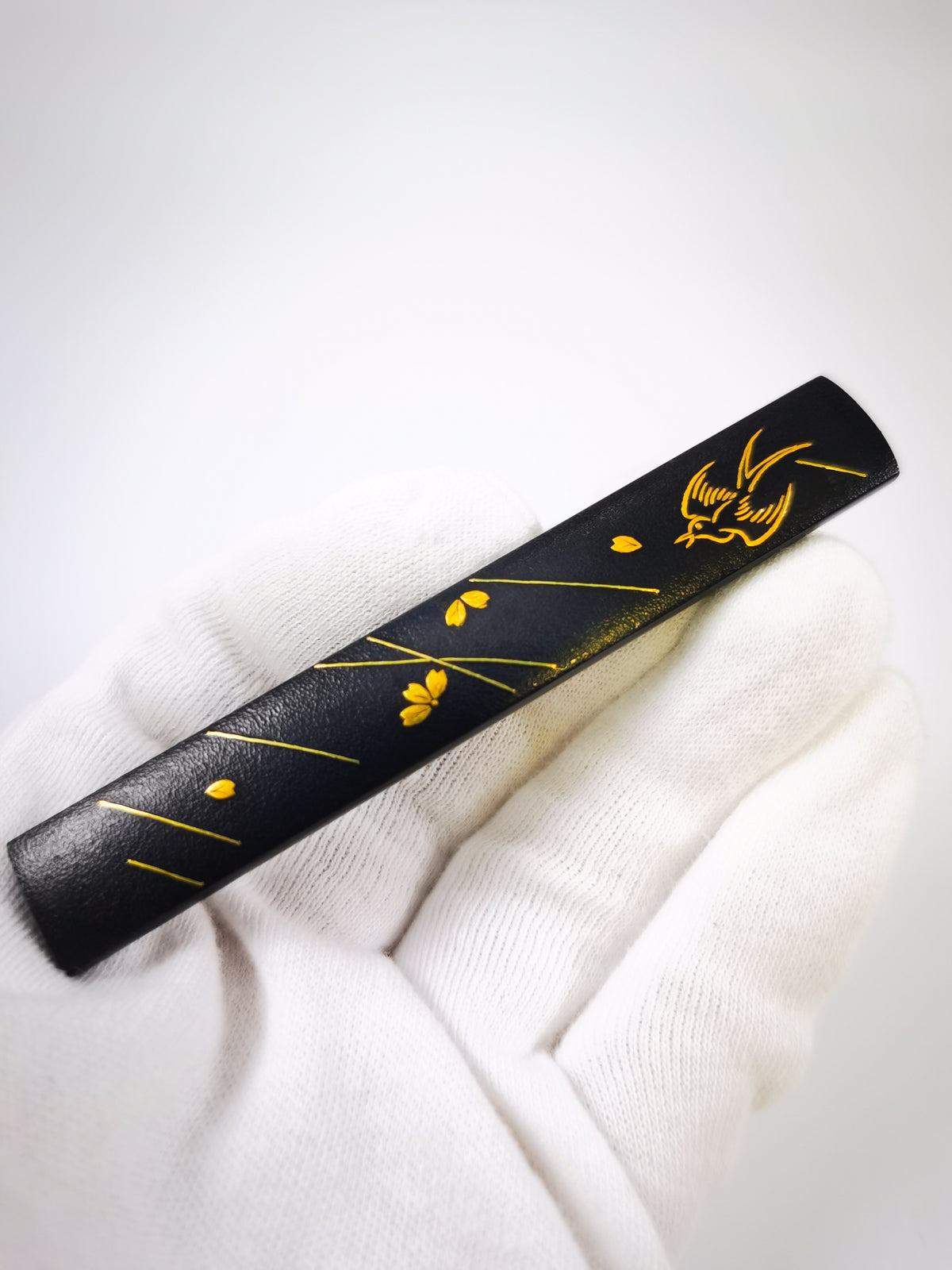 Japanese Sword Fitting Swallow motif kozuka for Wakzaishi and Tanto Edo Period Antique D150