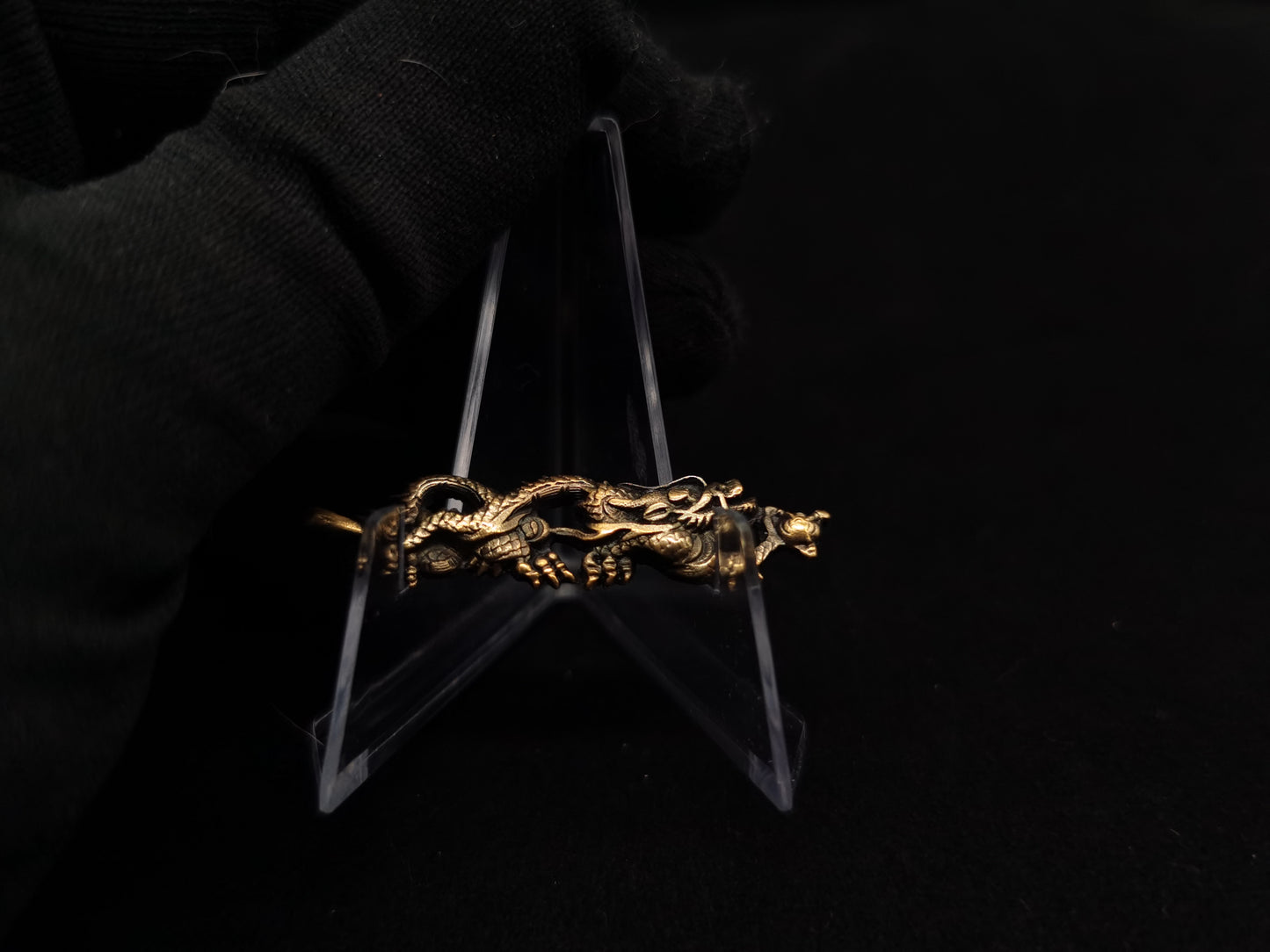 Japanese Type Gold Hai-ryu Dragon Pattern Menuki for Katana and wakziashi Y005