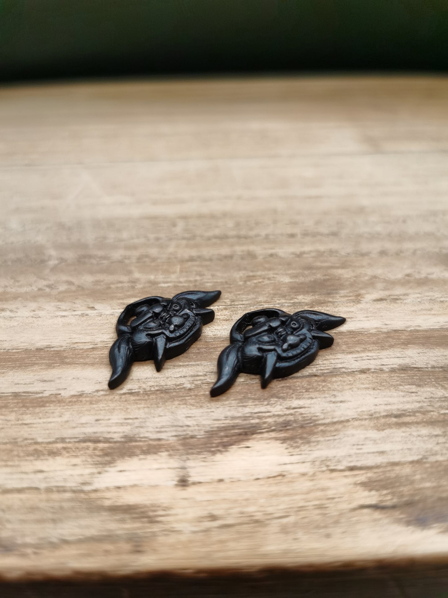 Japanese Type Black Ghost King Menuki for wakziashi and Tanto Y010