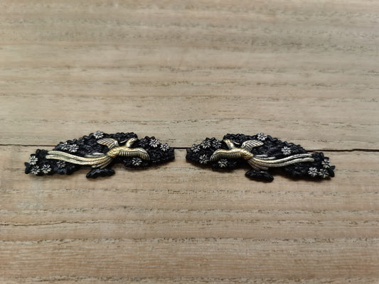 Japanese Type Golden Cherry Blossom Phoenix Menuki for Katana and wakziashi Y020