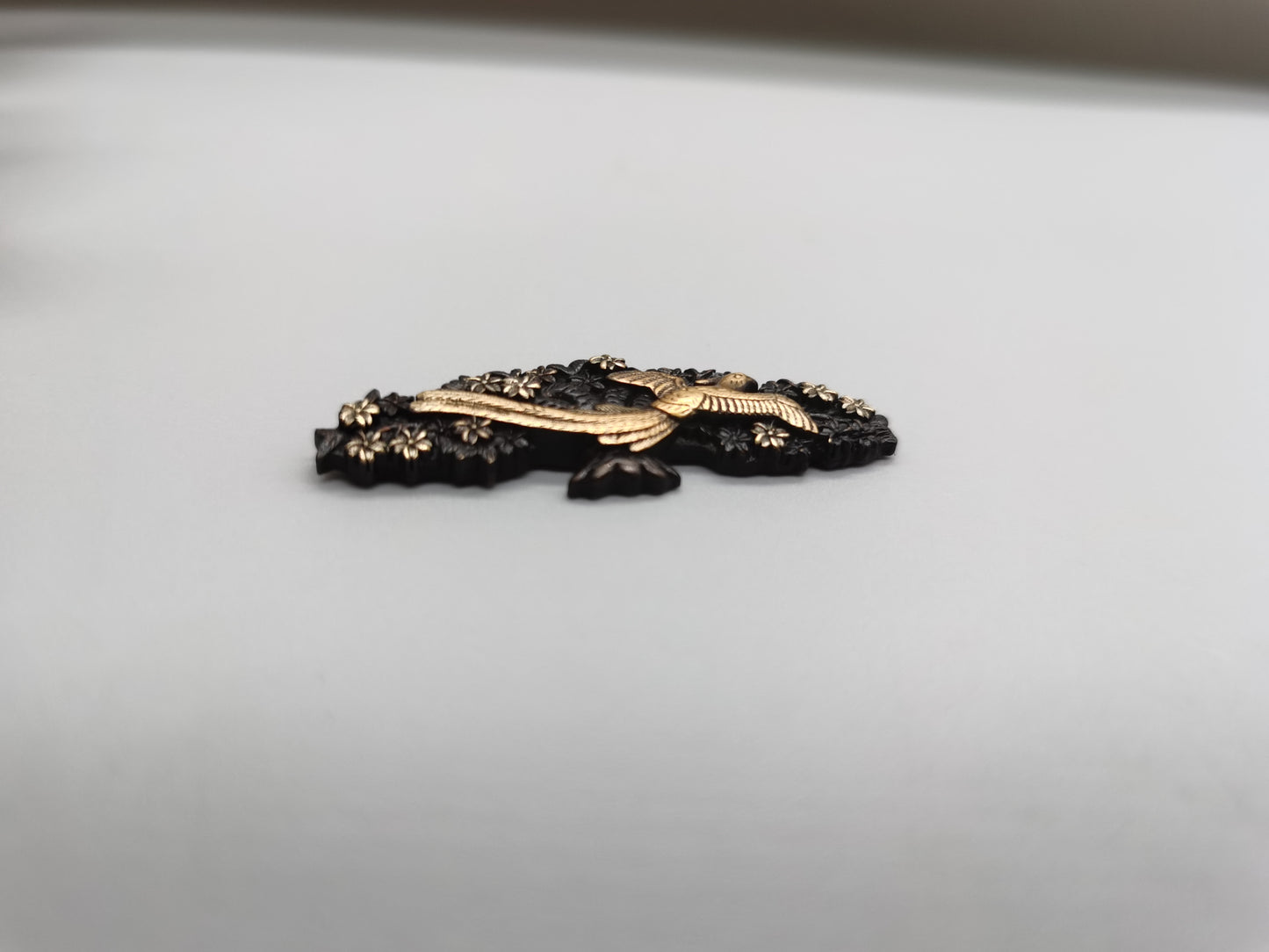 Japanese Type Golden Cherry Blossom Phoenix Menuki for Katana and wakziashi Y020