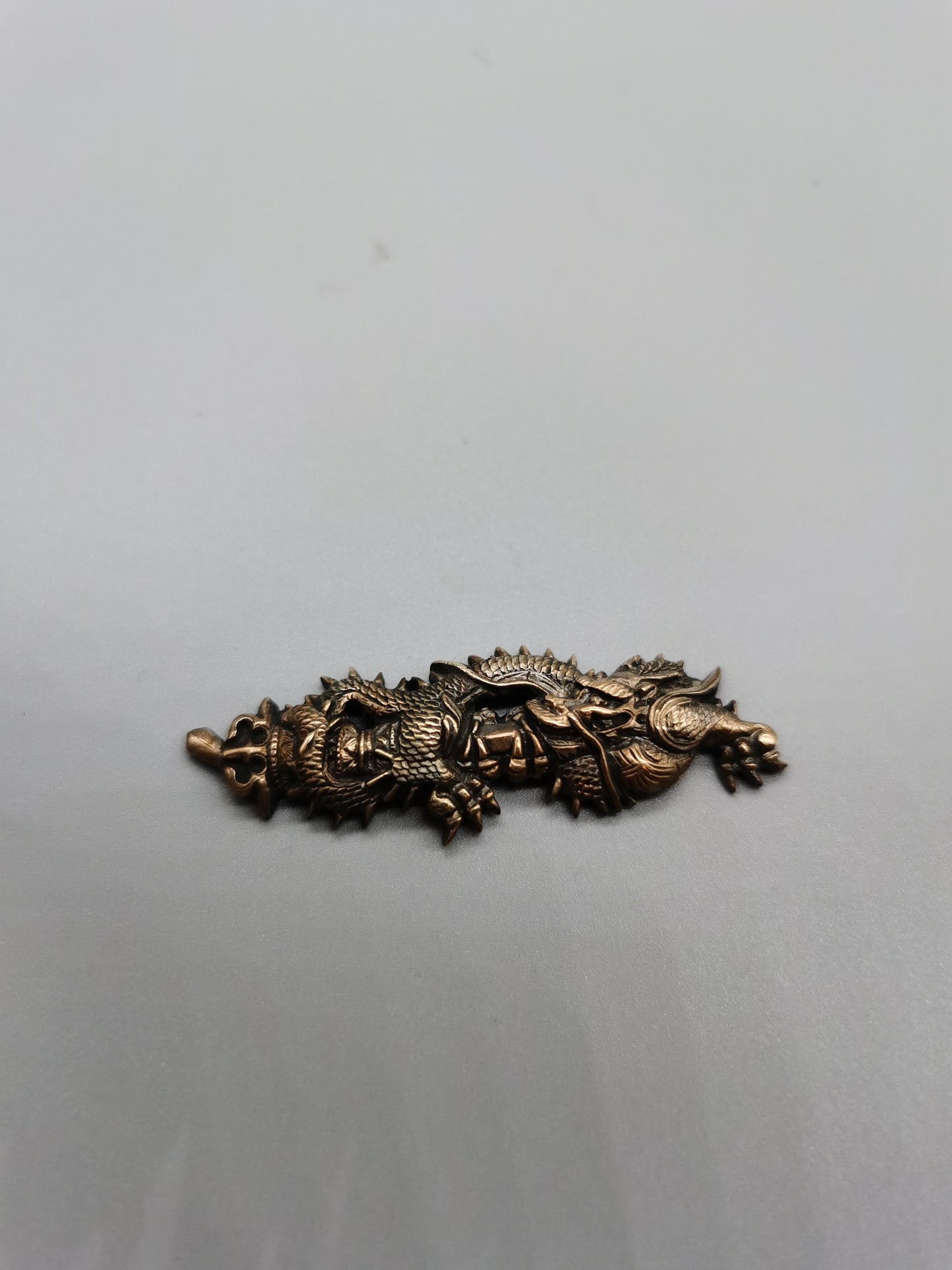 Japanese Type Golden Big Kurikara Dragon Menuki for Katana and wakziashi Y025