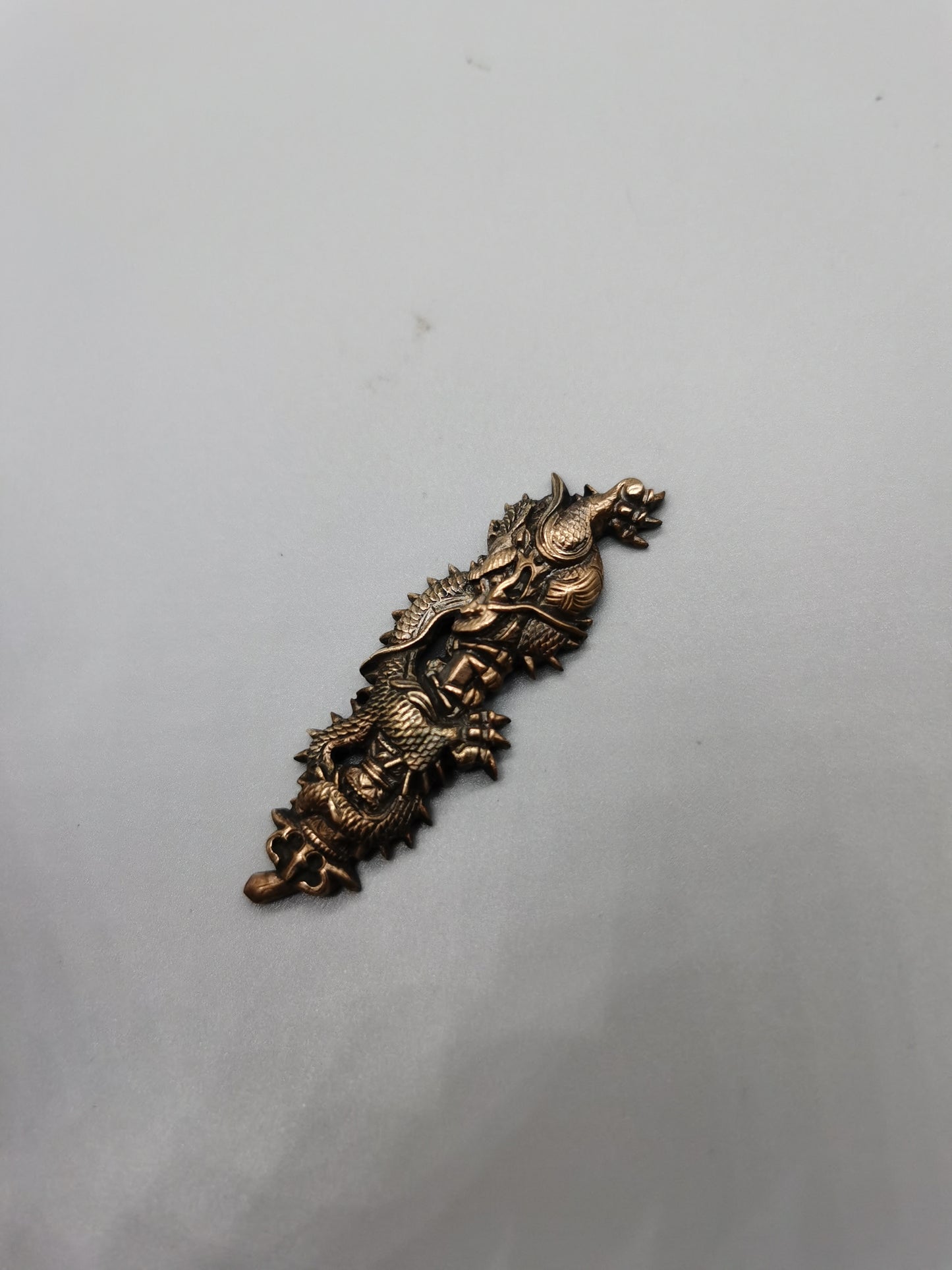Japanese Type Golden Big Kurikara Dragon Menuki for Katana and wakziashi Y025