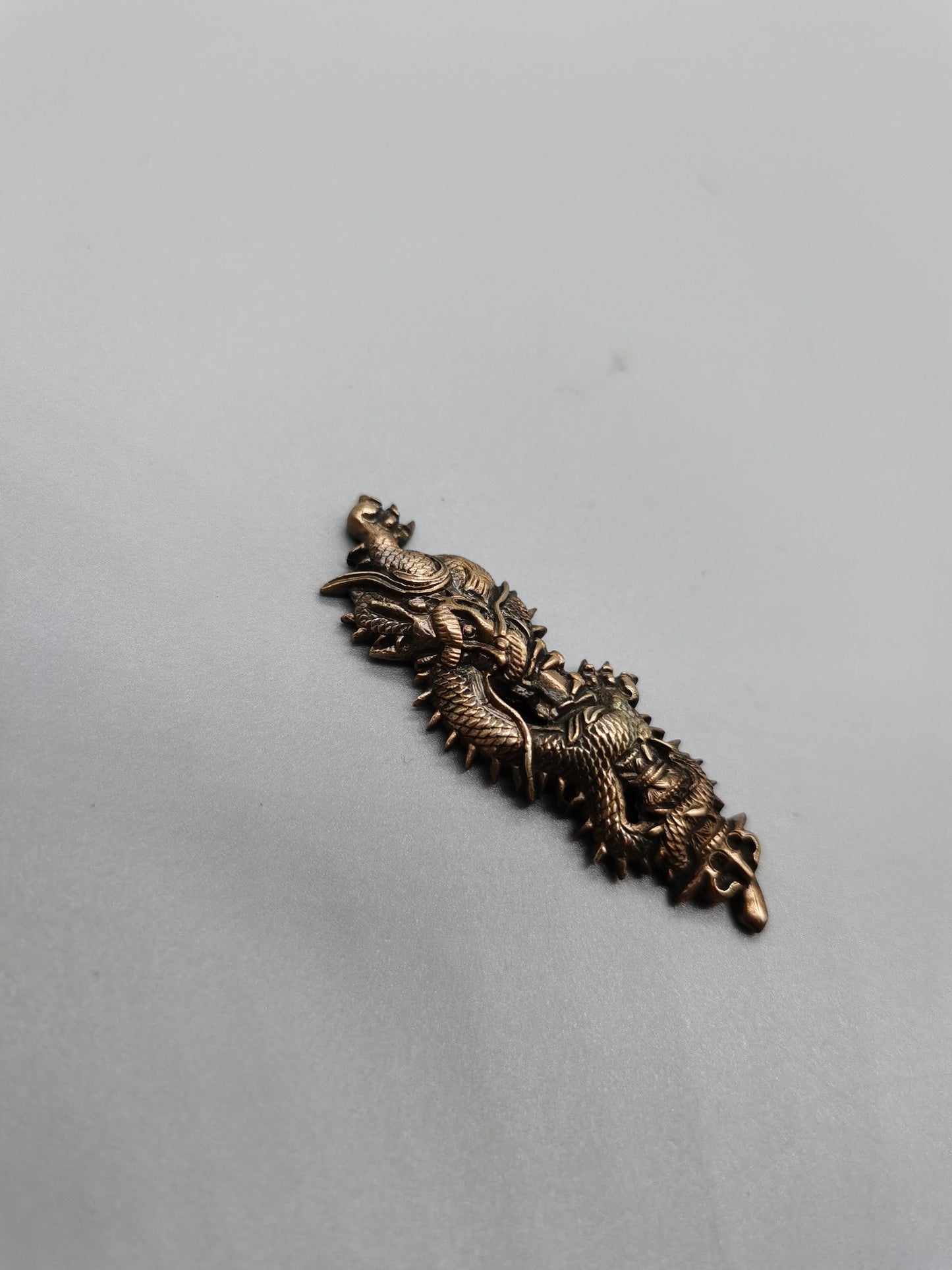 Japanese Type Golden Big Kurikara Dragon Menuki for Katana and wakziashi Y025