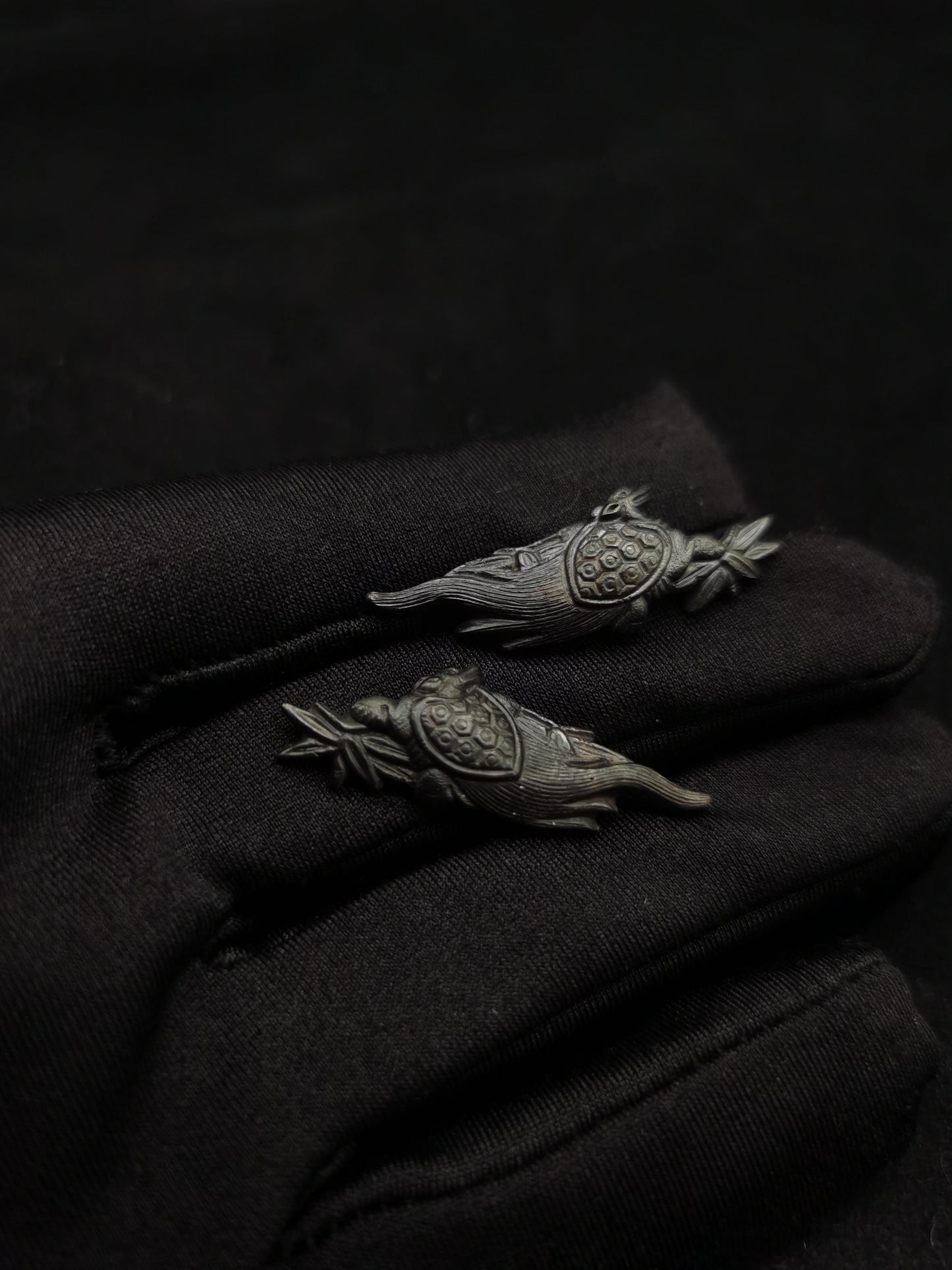 Japanese Type Dragon Turtle Menuki for Katana and Wakziashi Y062