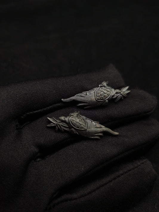 Japanese Type Dragon Turtle Menuki for Katana and Wakziashi Y062