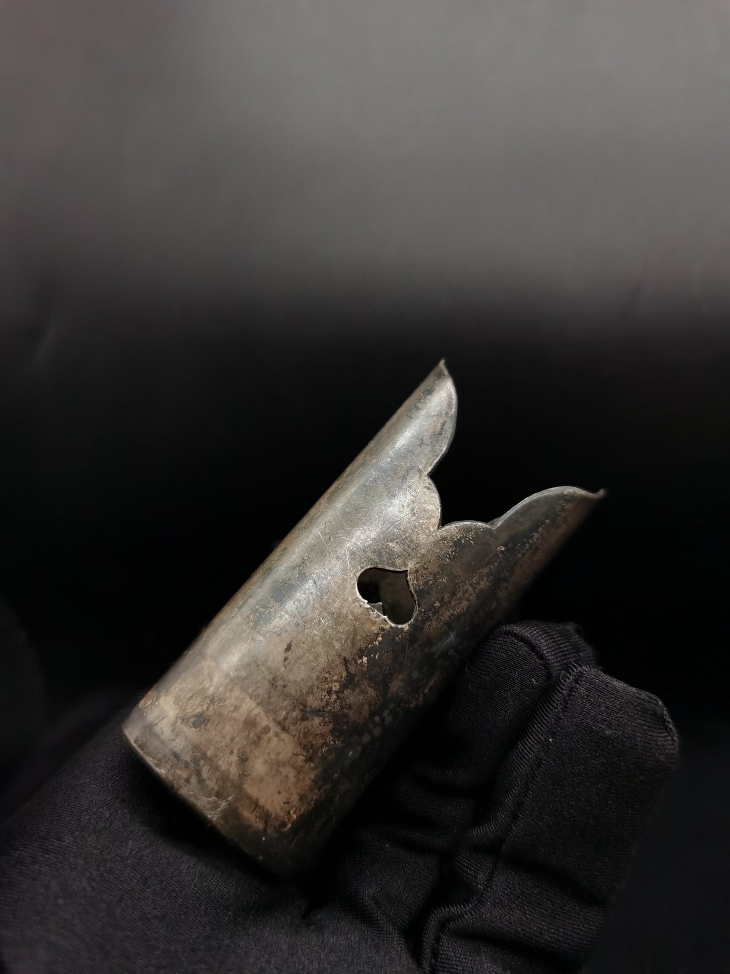 Japanese Silver-Clad Naginata Tsuikin Edo Period Antique J004