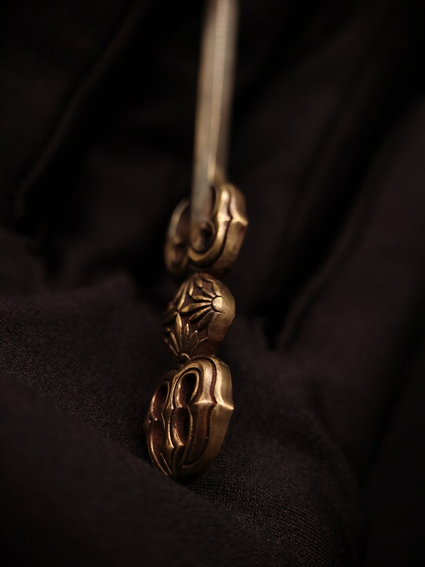 Japanese Type Golden & Silver Sanko-zuka-ken Menuki for Katana and wakziashi Y024