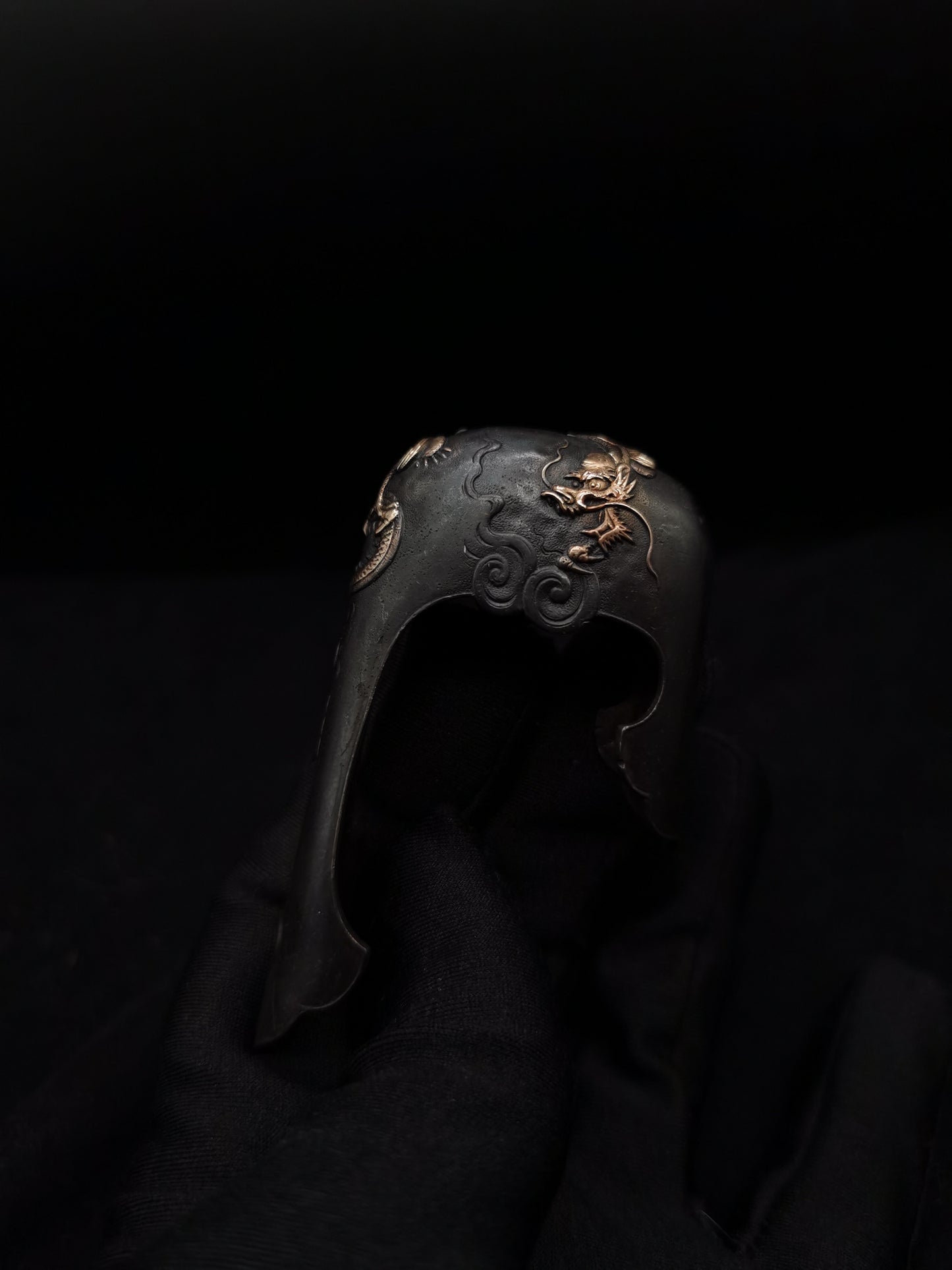Japanese Type Dragon and Cloud Pattern Kojirii for Katana and Wakziashi Y080