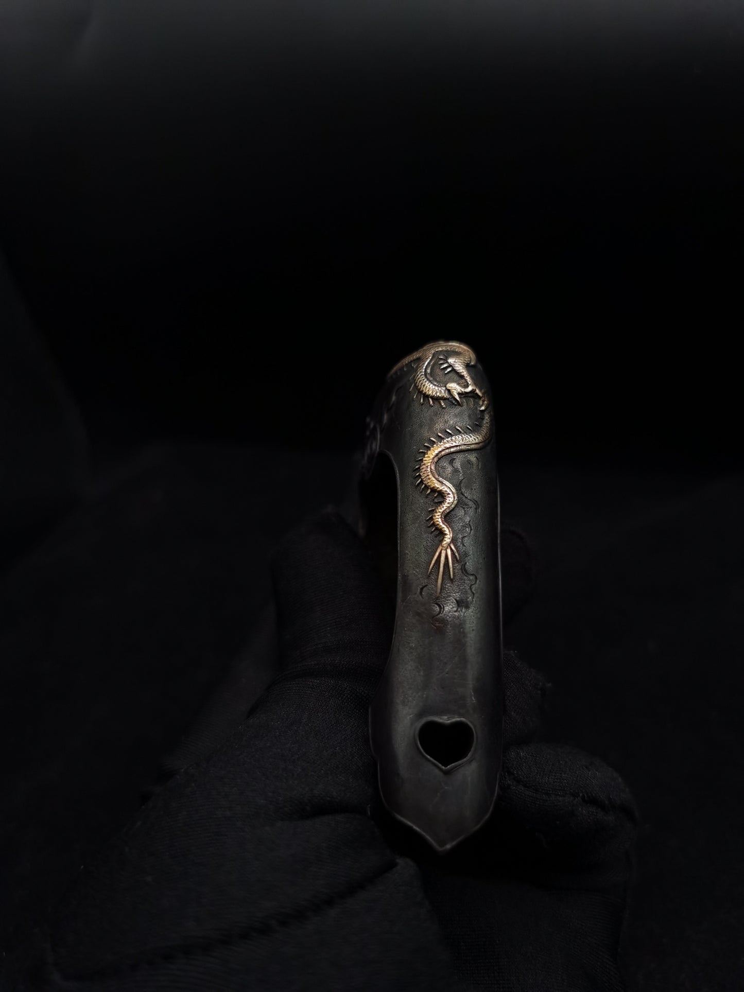 Japanese Type Dragon and Cloud Pattern Kojirii for Katana and Wakziashi Y080