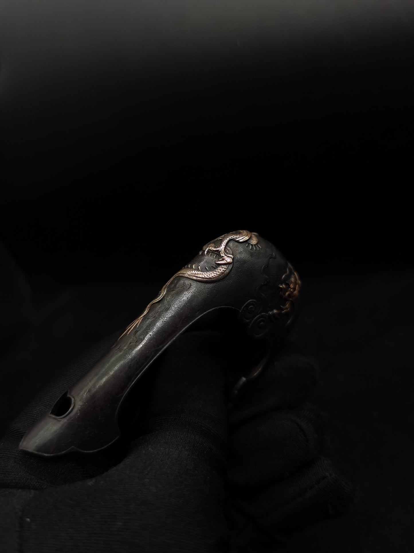 Japanese Type Dragon and Cloud Pattern Kojirii for Katana and Wakziashi Y080