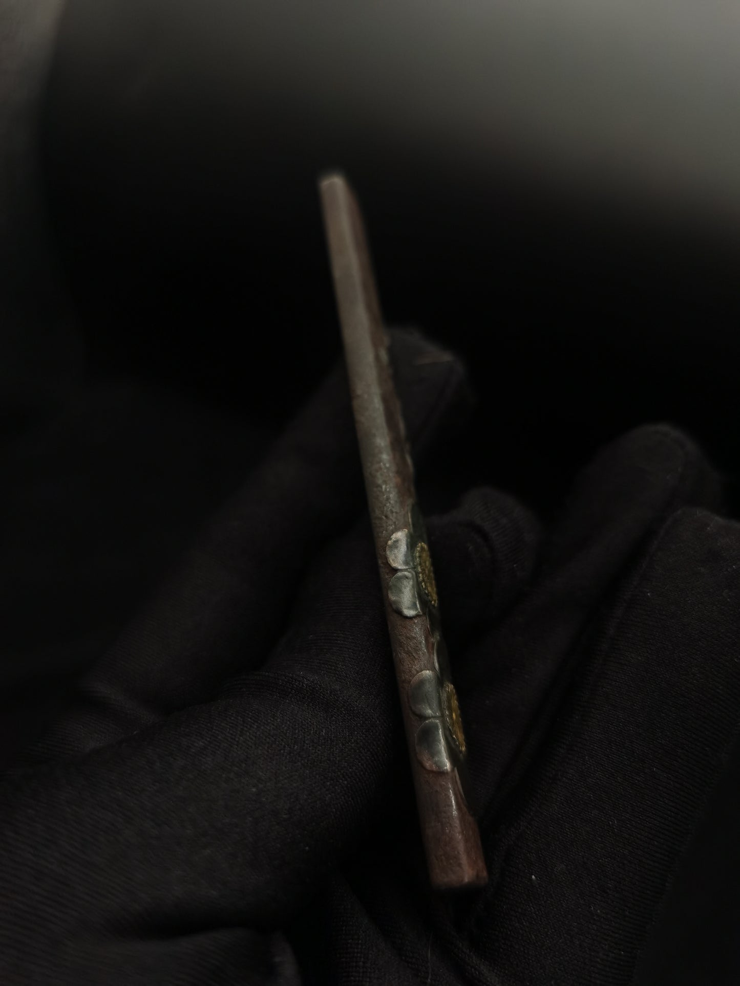 Japanese Plum blossom Kogia and Kozuka for wakziashi and tanto Edo period antique D021