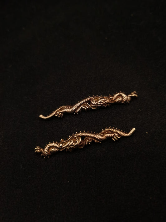 Japanese Type Hai-ryu Dragon Menuki for Katana and Wakziashi Y090