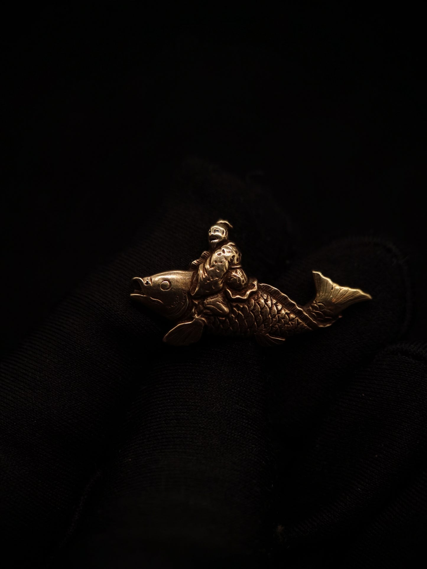 Japanese Type Crane fairy and Fish fairy Menuki for Wakziashi and Tanto Y100
