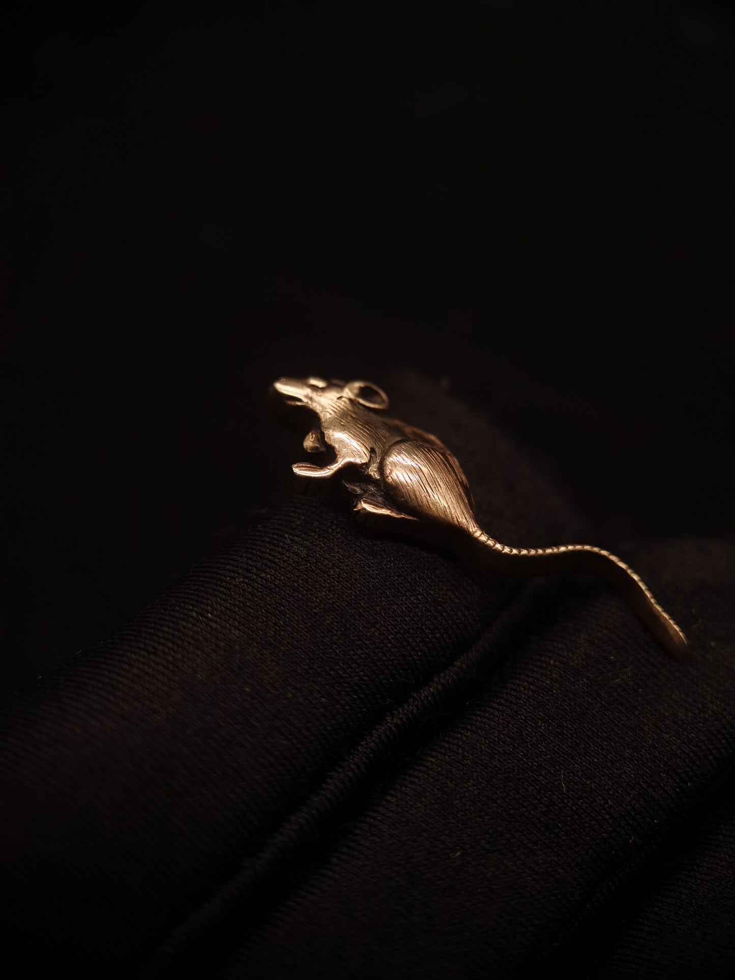 Japanese Type Golden rat Menuki for Katana and Wakziashi and Tanto Y104