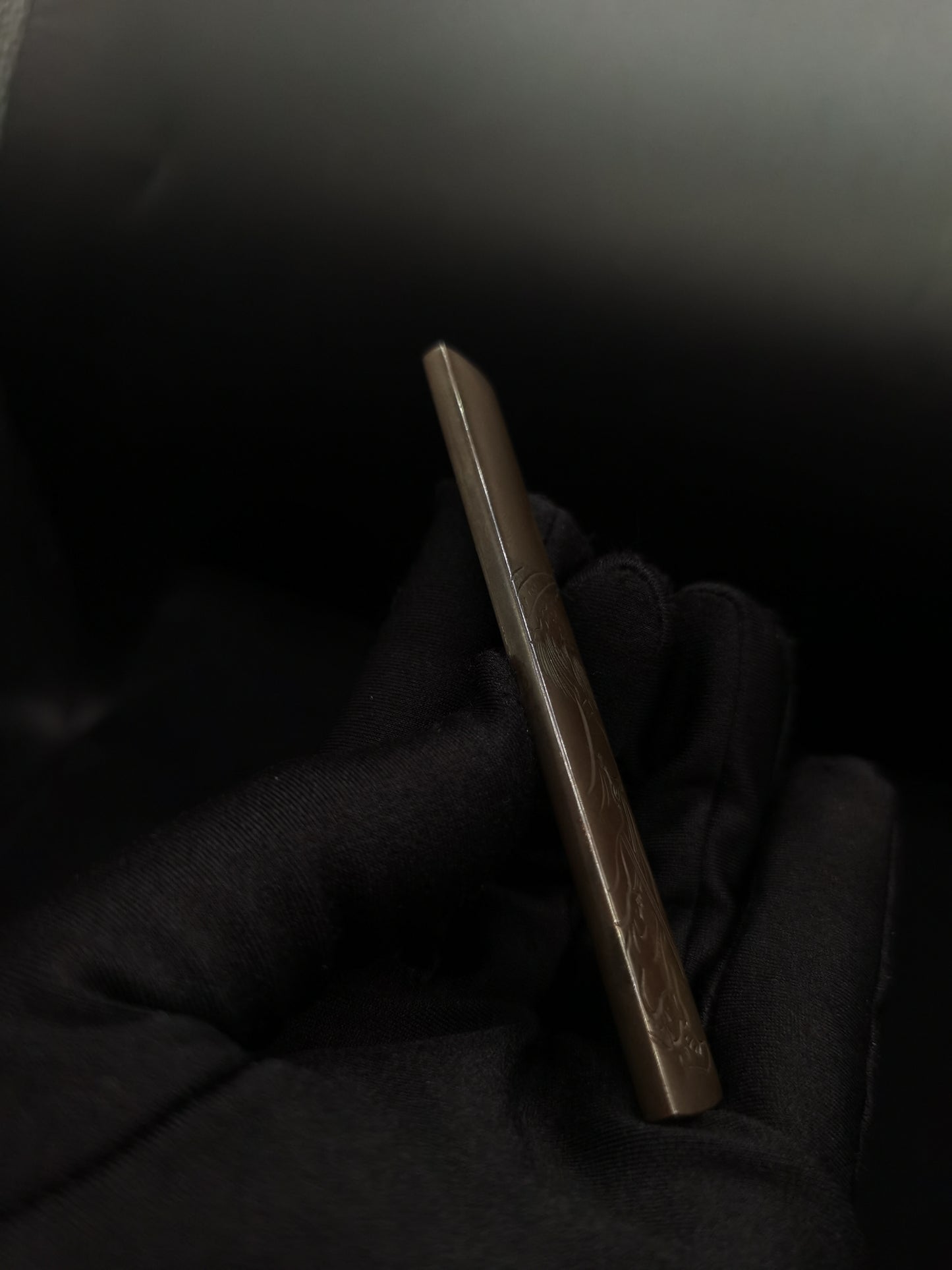 Japanese Zhong Kui Holding a Sword Kozuka for wakziashi and tanto Edo period antique D054