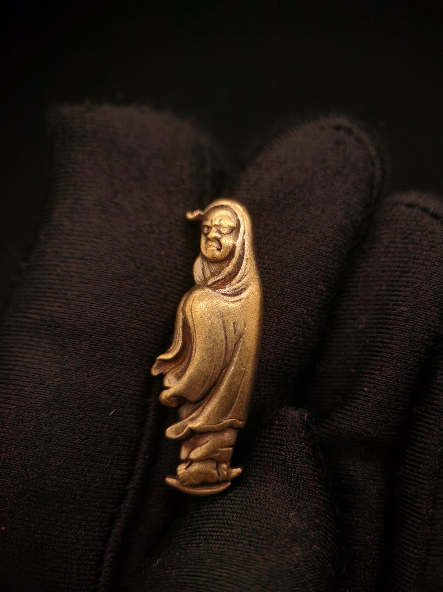 Japanese Type Samantabhadra and Dharma Menuki for wakziashi Tanto Y006