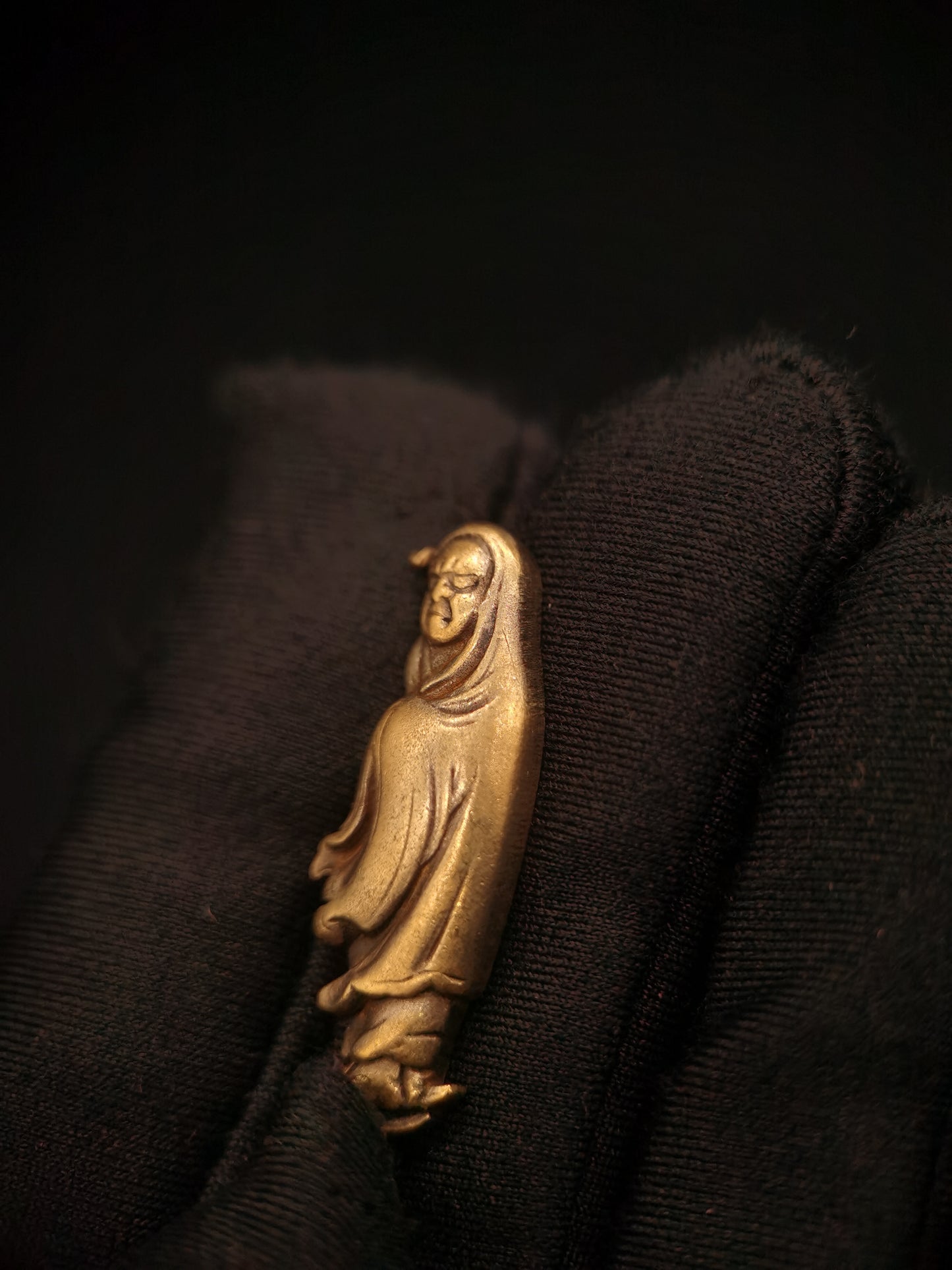 Japanese Type Samantabhadra and Dharma Menuki for wakziashi Tanto Y006