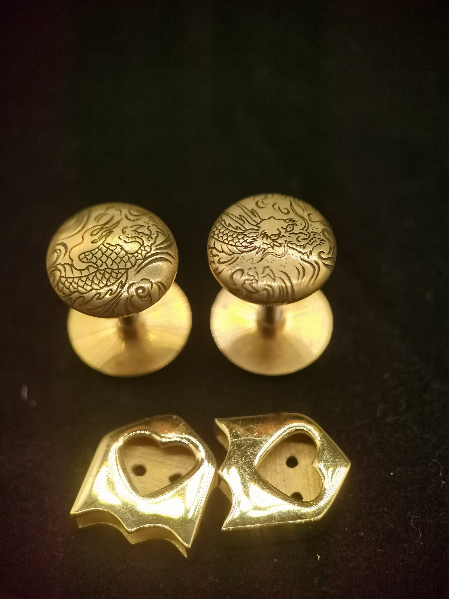 Japanese Type Taikogane set for Tachi Handtachi Tokugawa Cloud Dragon Set Y123