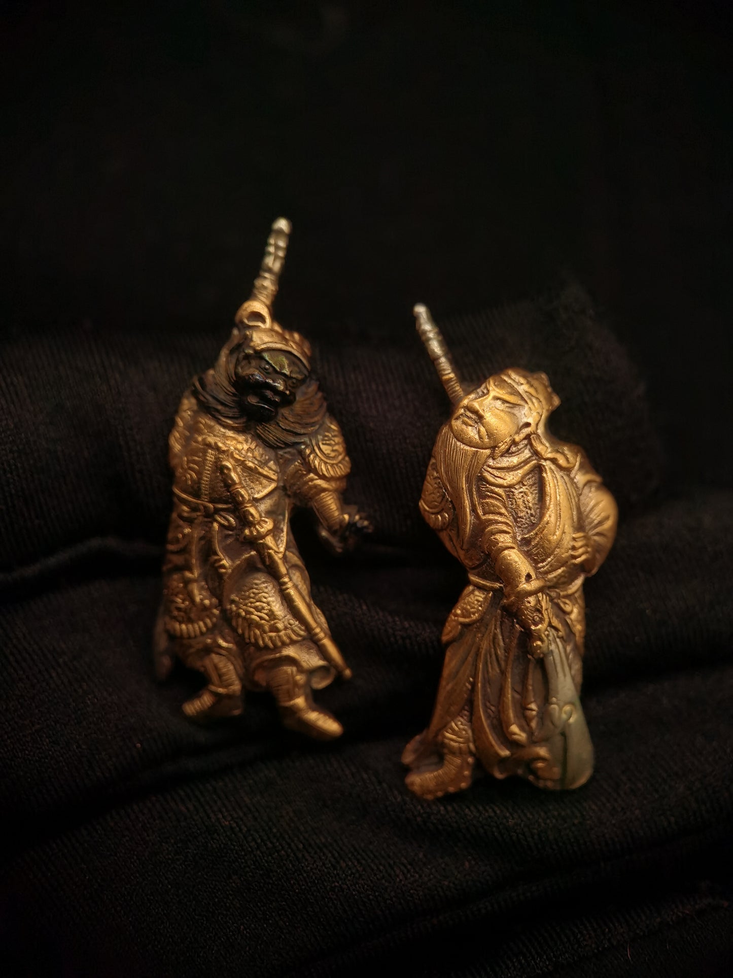 Japanese Type Three Kingdoms GuanYu ZhangFei Menuki for Katana and wakziashi Y110