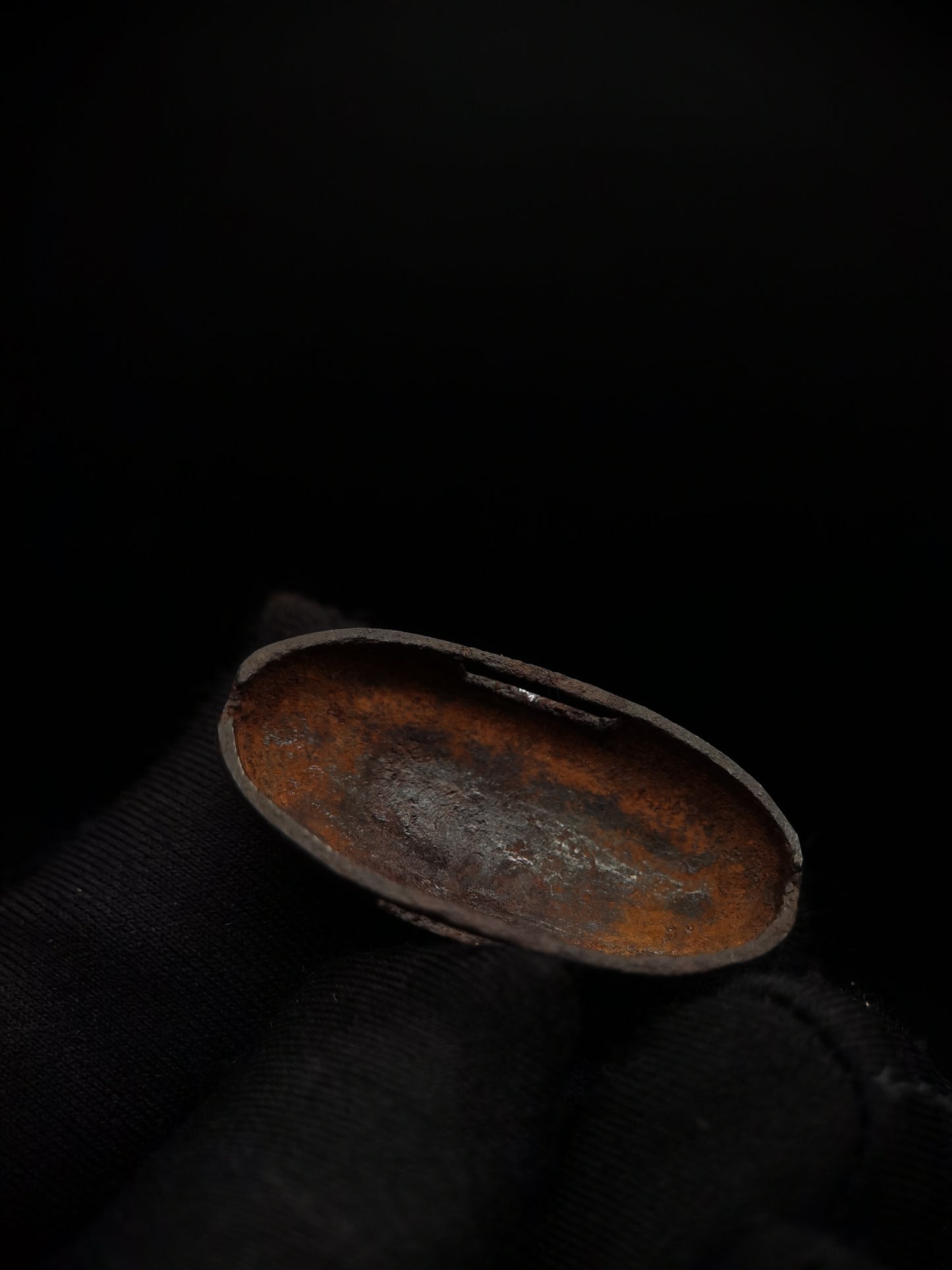 Japanese Sakura and Coin Pattern Fuchi & Kashira for Wakziashi and Tanto Edo Period B044