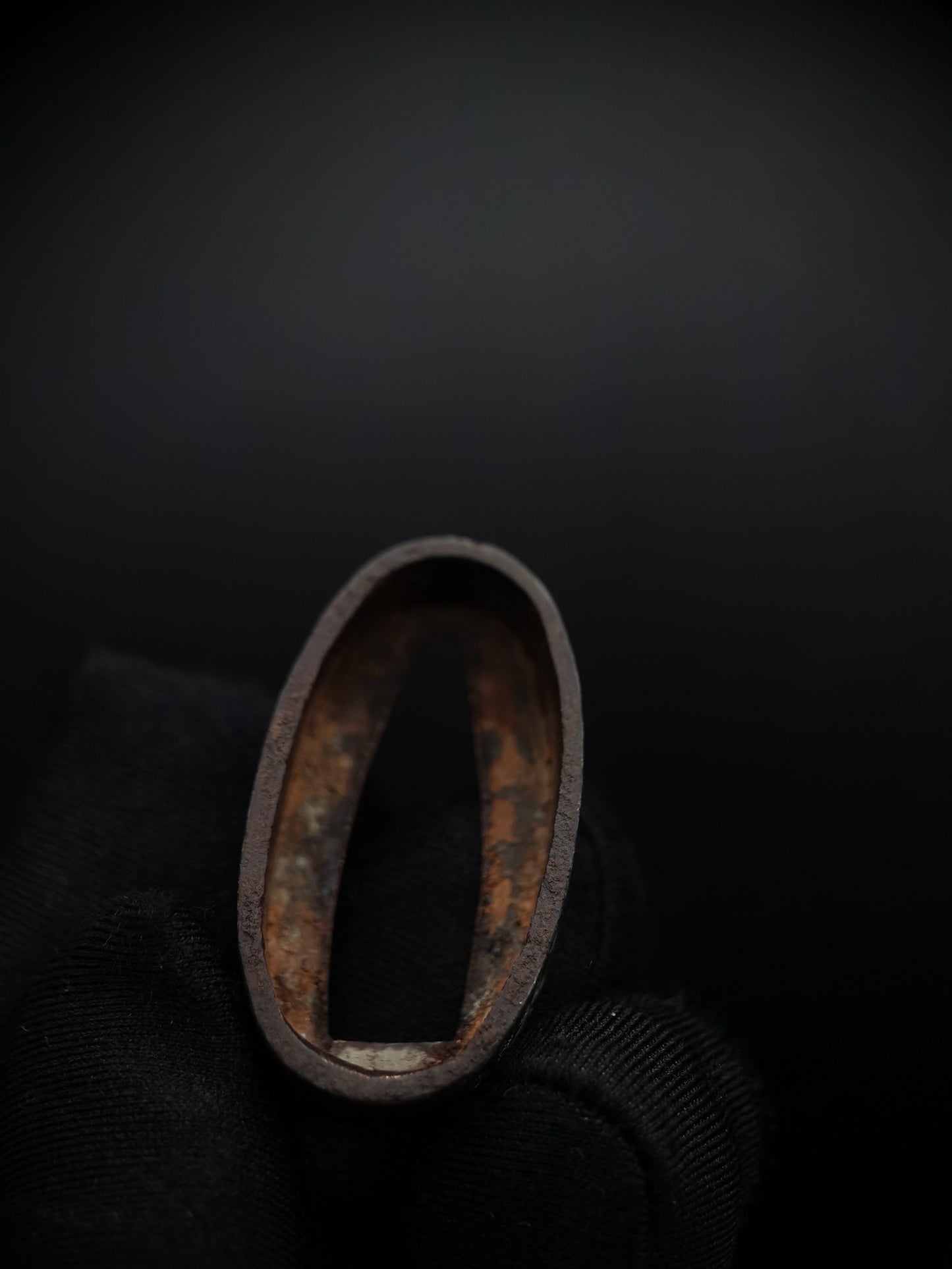 Japanese Sakura and Coin Pattern Fuchi & Kashira for Wakziashi and Tanto Edo Period B044