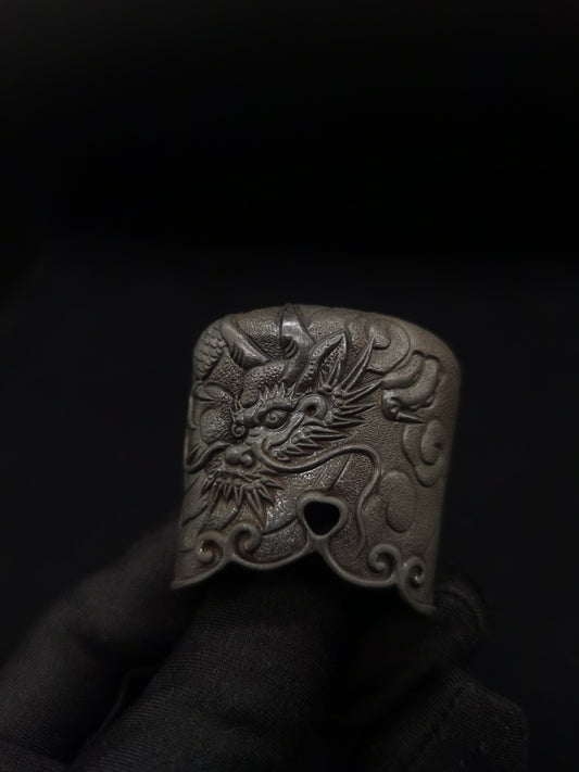 Japanese Type Dragon and Cloud pattern Kojiri for Wakziashi Y122