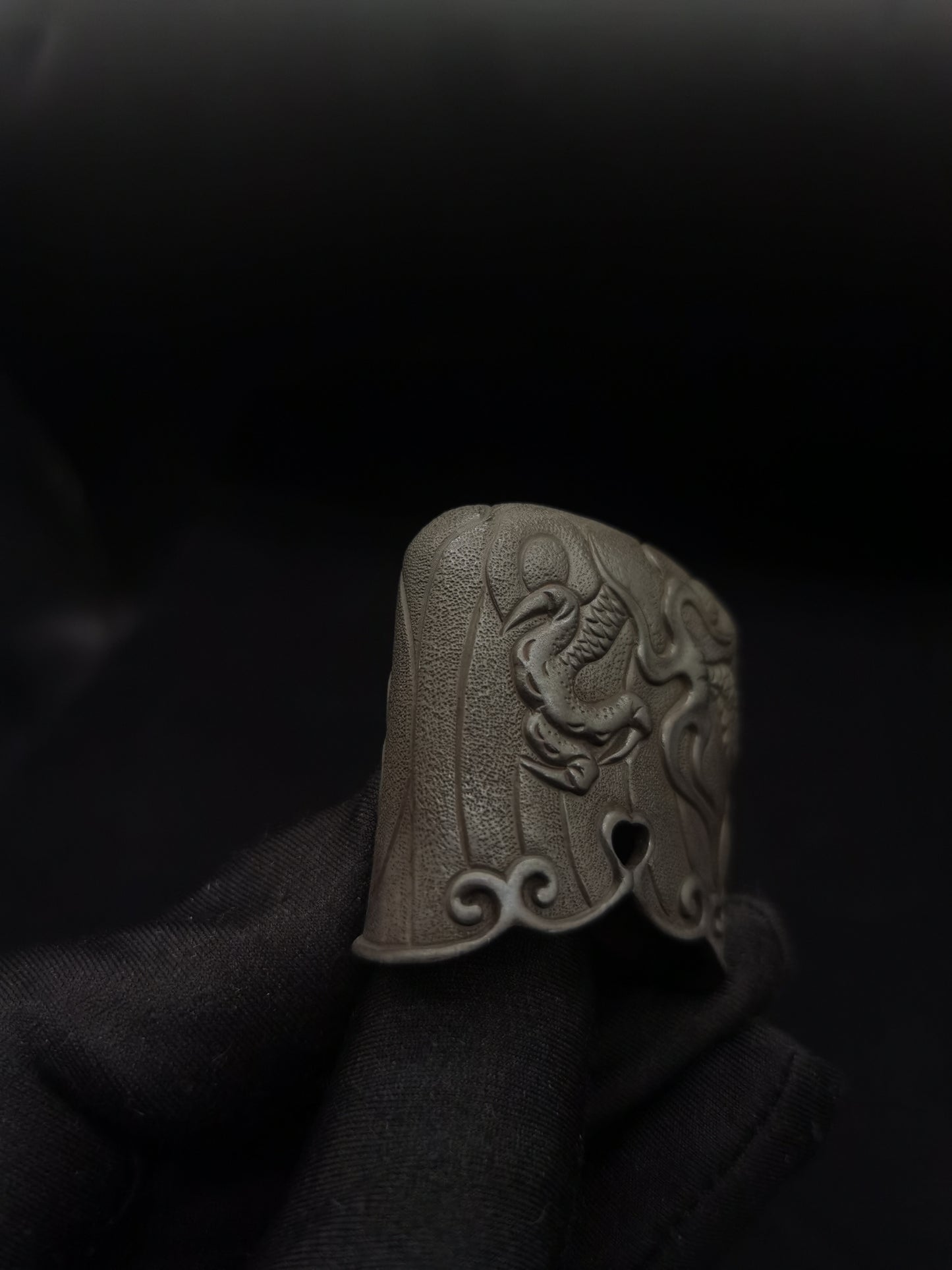 Japanese Type Dragon and Cloud pattern Kojiri for Wakziashi Y122