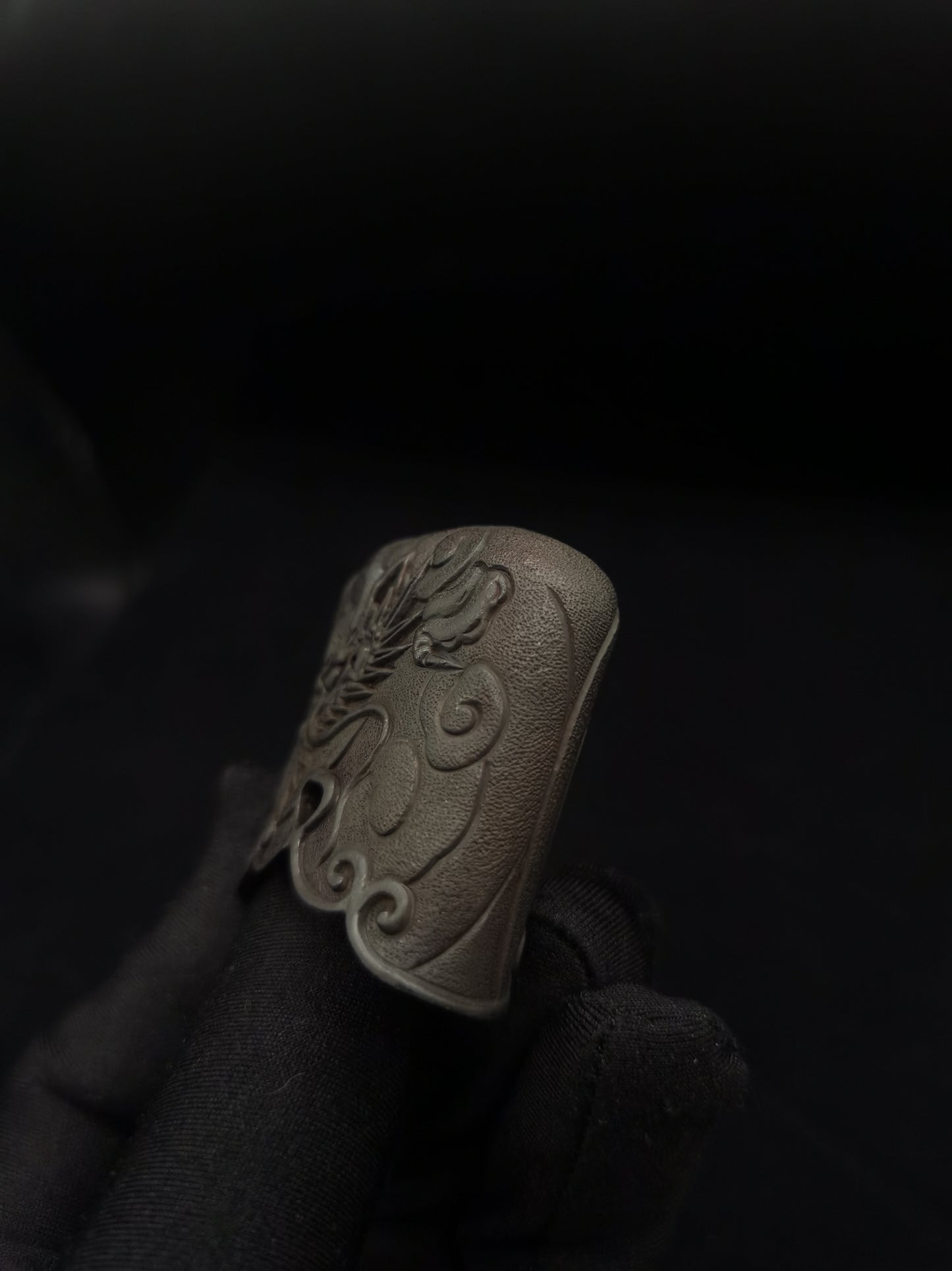 Japanese Type Dragon and Cloud pattern Kojiri for Wakziashi Y122