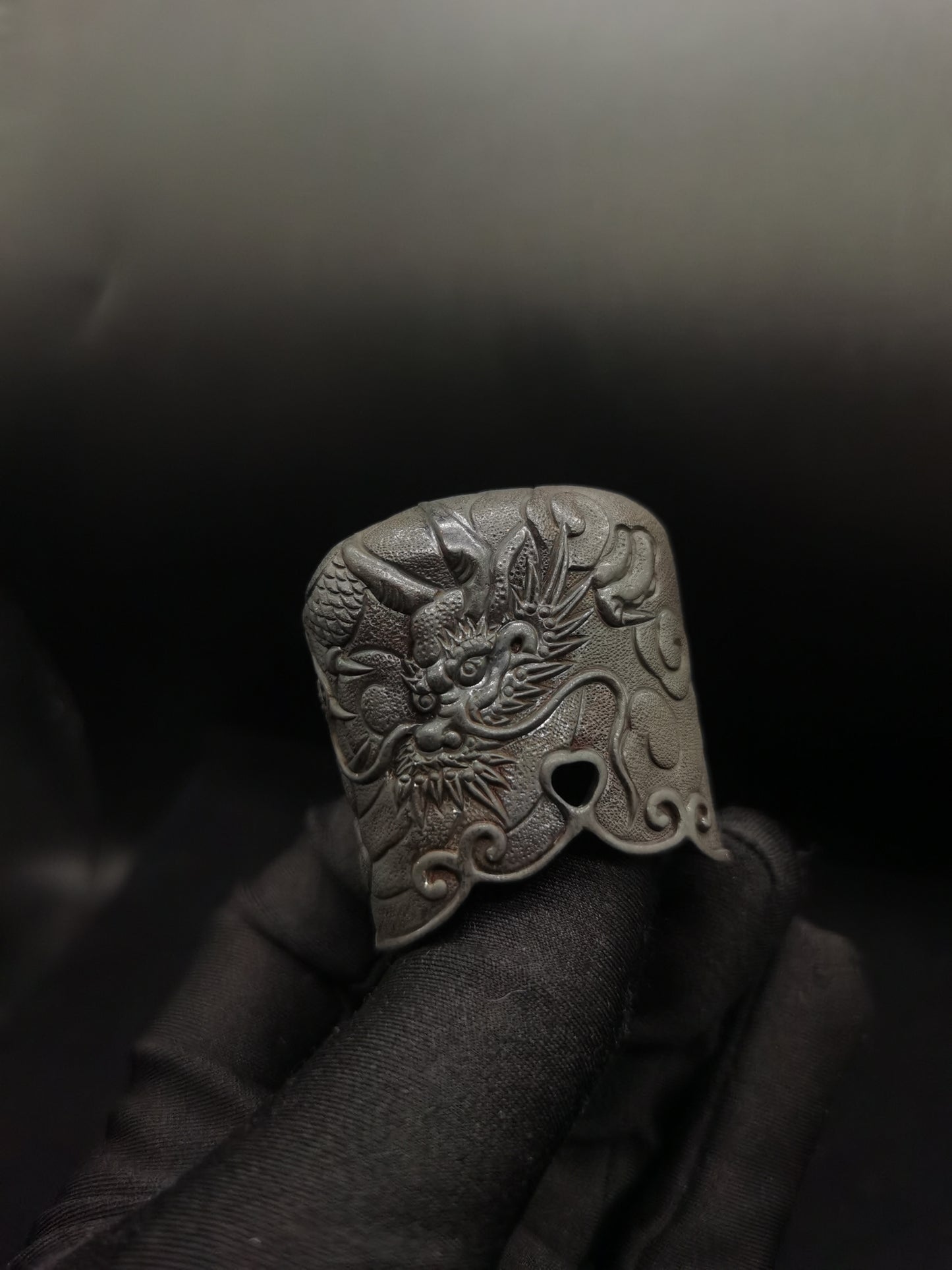Japanese Type Dragon and Cloud pattern Kojiri for Wakziashi Y122