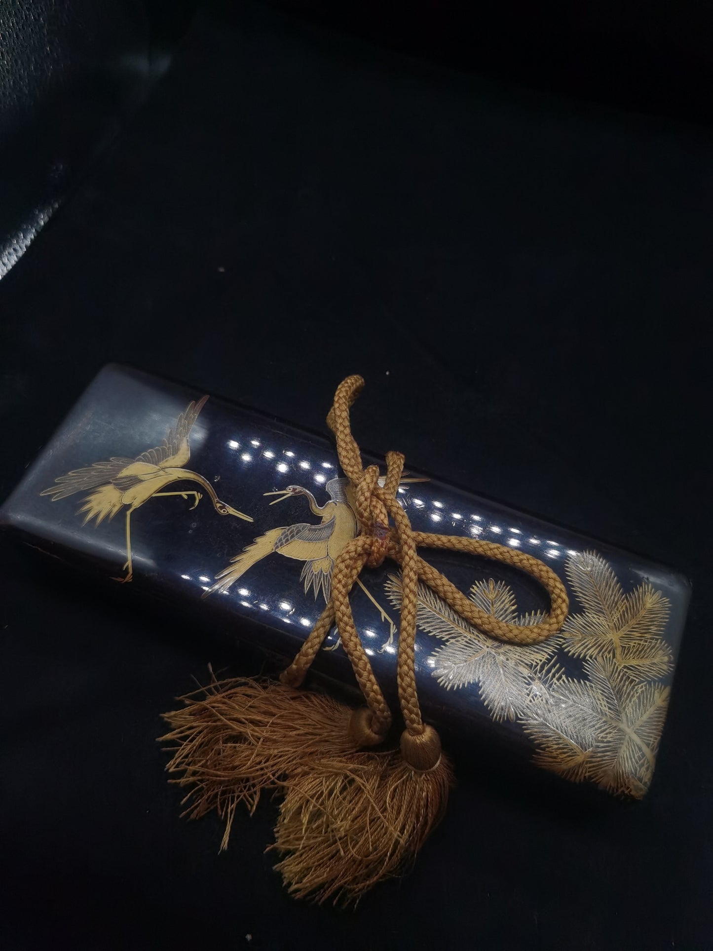 Japanese Hanging Scroll & Mouse Pattern Mtching Set for Wakziashi Tanto Edo Period Antique E005