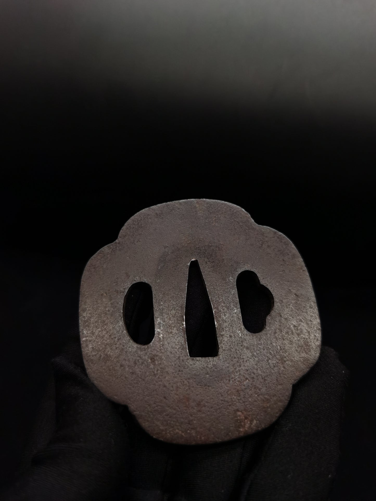 Japanese Two iron plain Tsuba for Wakziashi Special offer Edo Period Antique A099