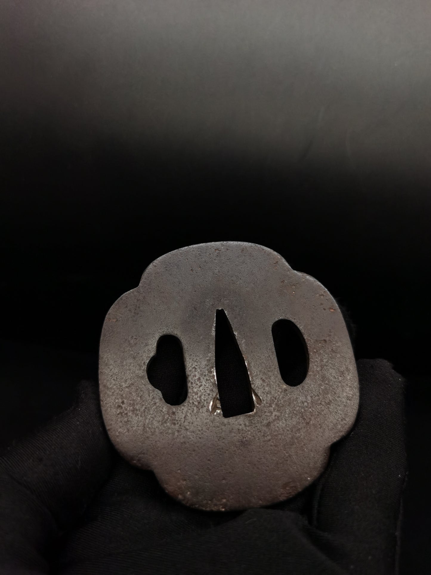 Japanese Two iron plain Tsuba for Wakziashi Special offer Edo Period Antique A099
