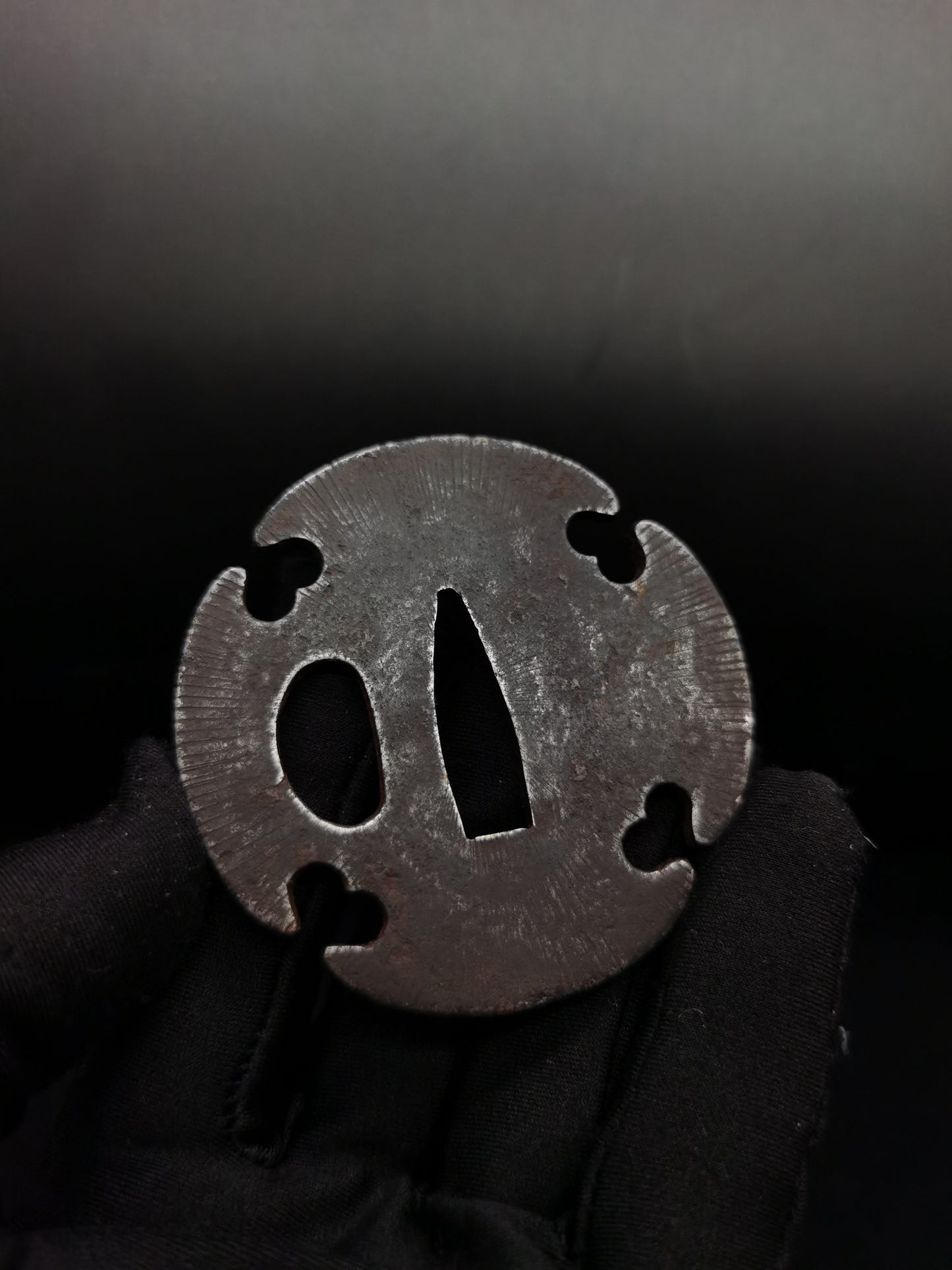 Japanese Two iron plain Tsuba for Wakziashi Special offer Edo Period Antique A099
