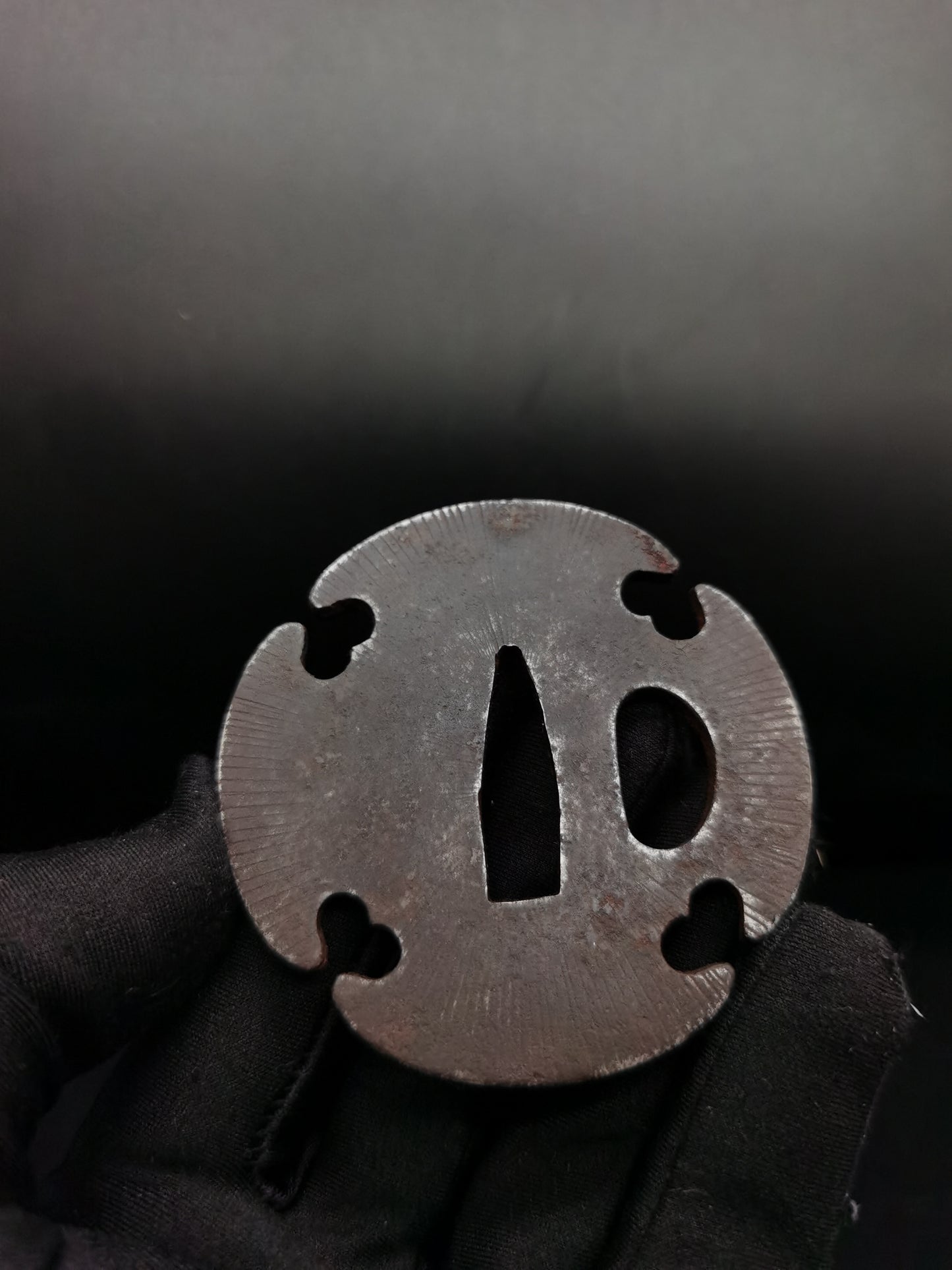 Japanese Two iron plain Tsuba for Wakziashi Special offer Edo Period Antique A099