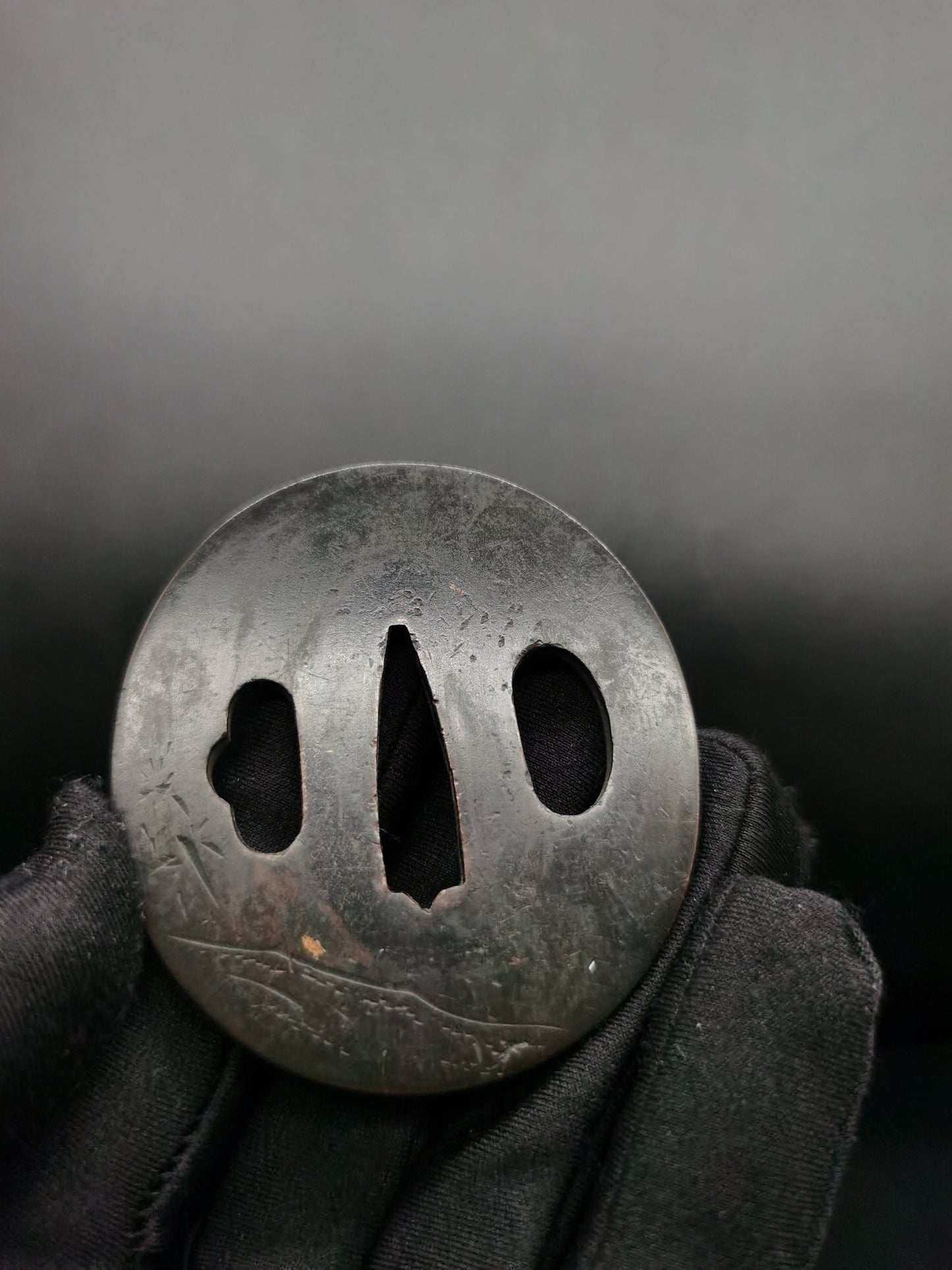 Japanese Ancient figures Tsuba for Wakziashi and Tanto Edo Period A103