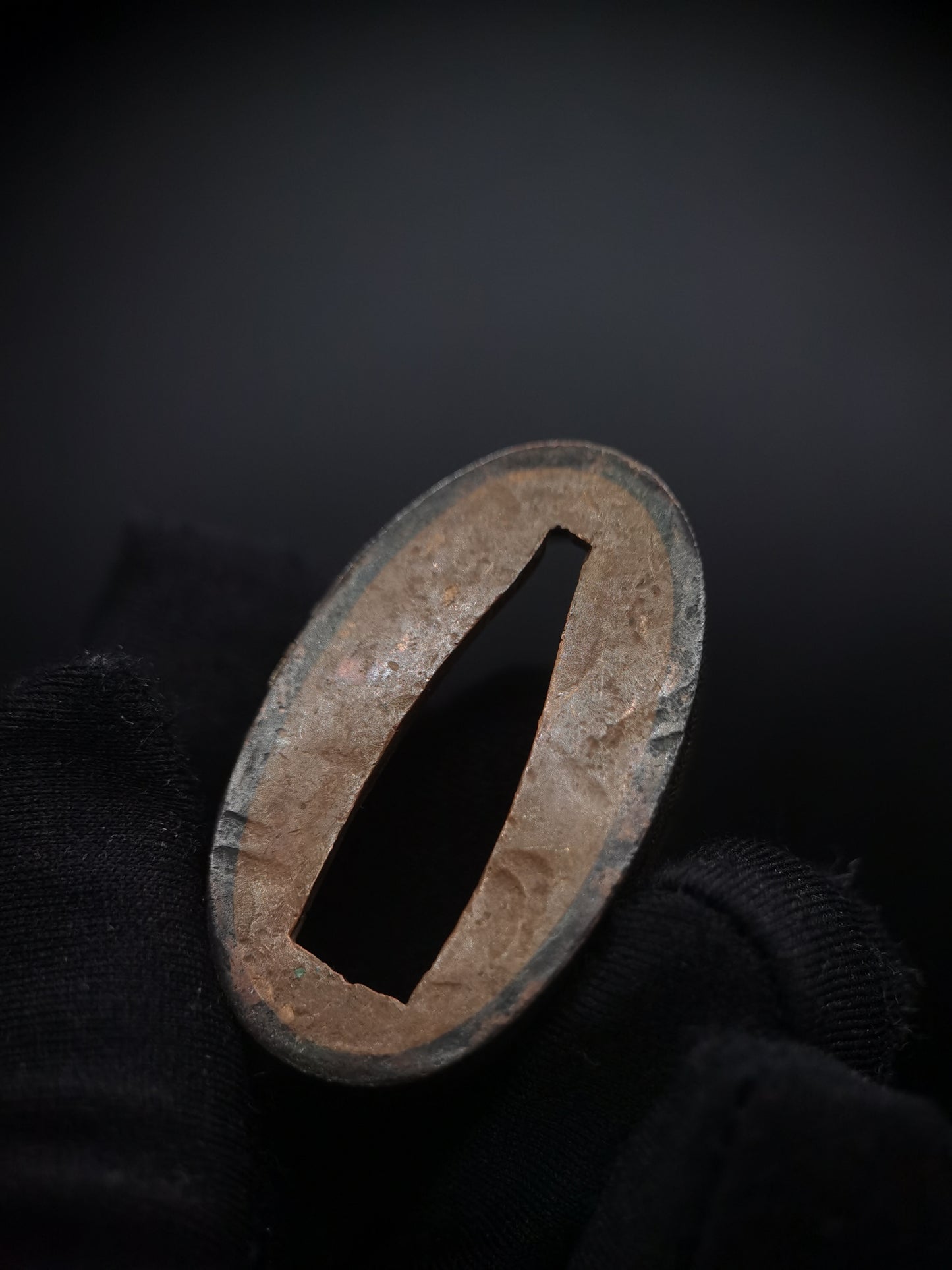 Japanese Fence and Peony Fuchi & Kashira for Katana and Wakziashi Edo Period Antique B073