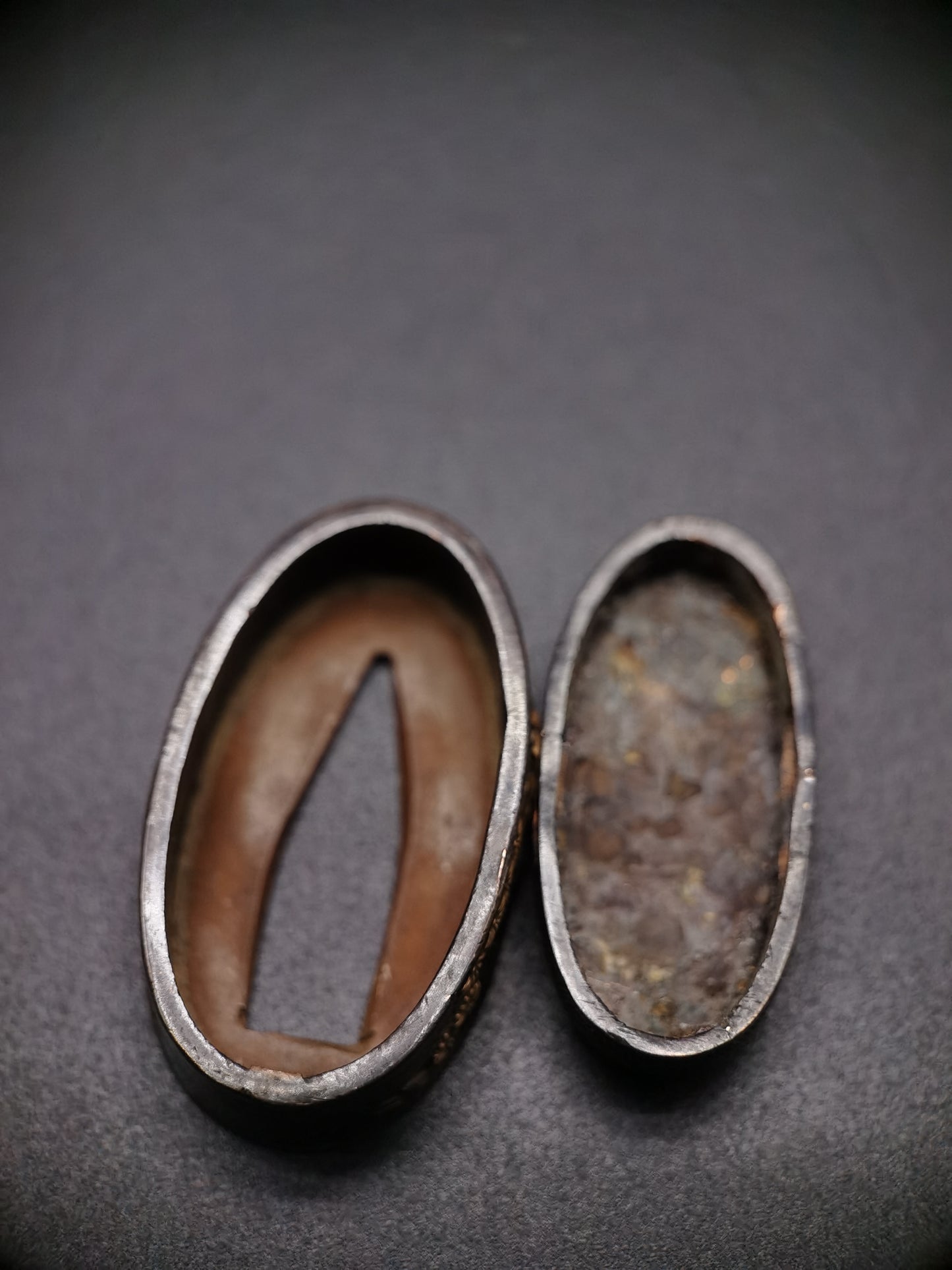 Japanese Crane Turtle Immortal Fuchi & Kashira for Katana and Wakziashi Edo Period B075