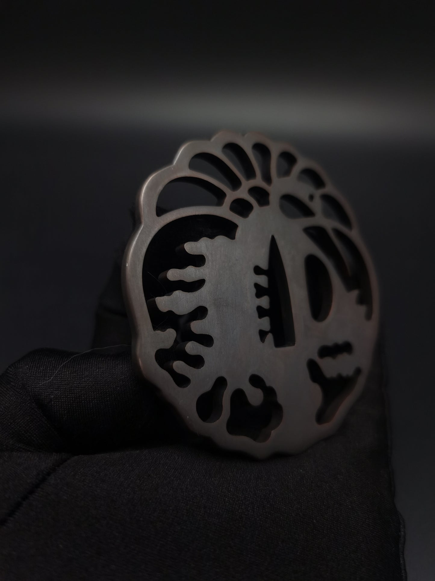 Japanese Type Crane Pattern Tsuba for Katana and Wakziashi, X002