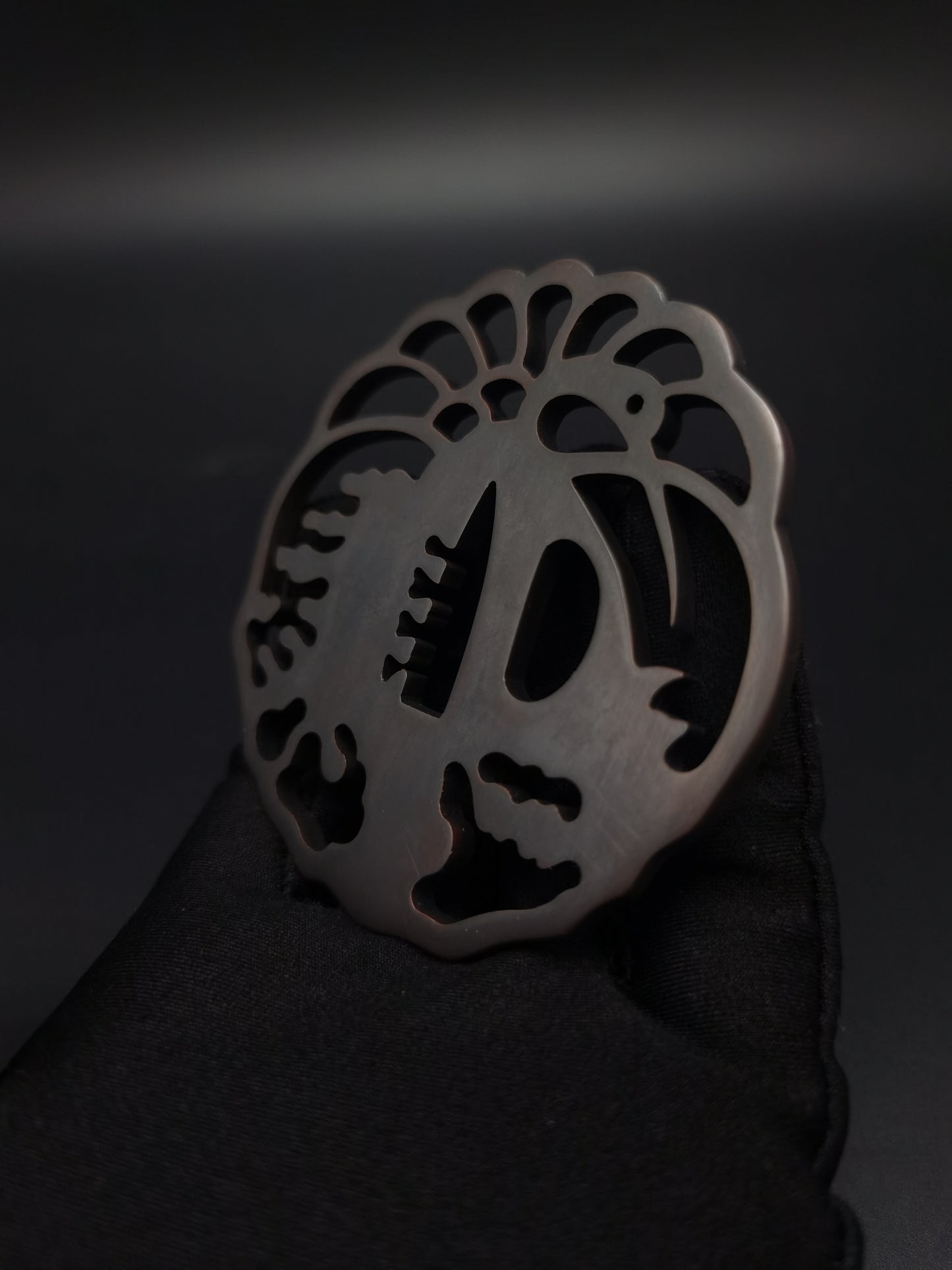 Japanese Type Crane Pattern Tsuba for Katana and Wakziashi, X002