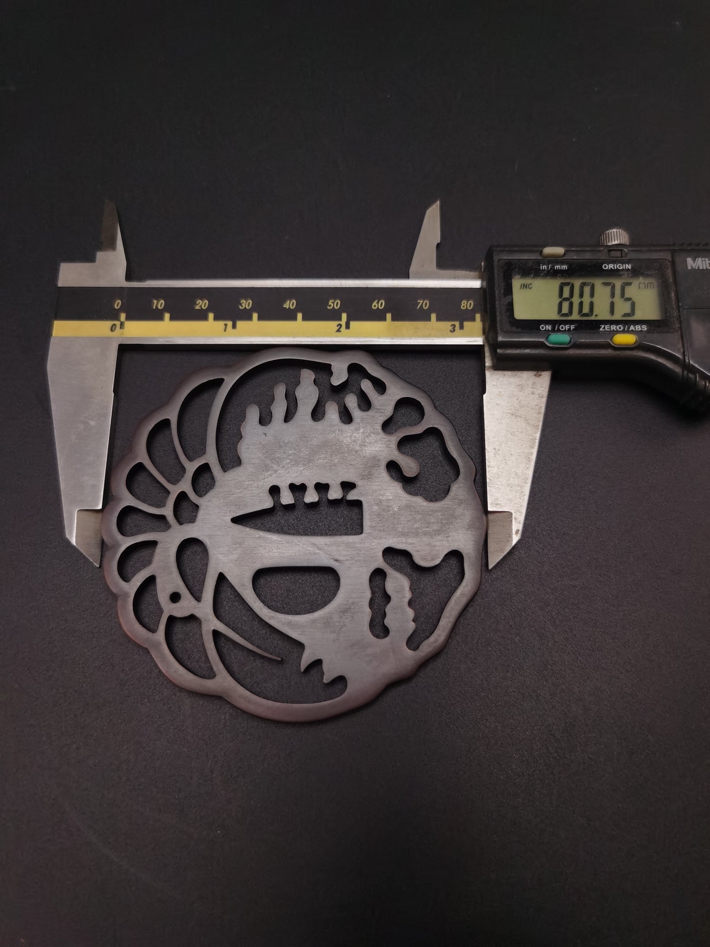 Japanese Type Crane Pattern Tsuba for Katana and Wakziashi, X002