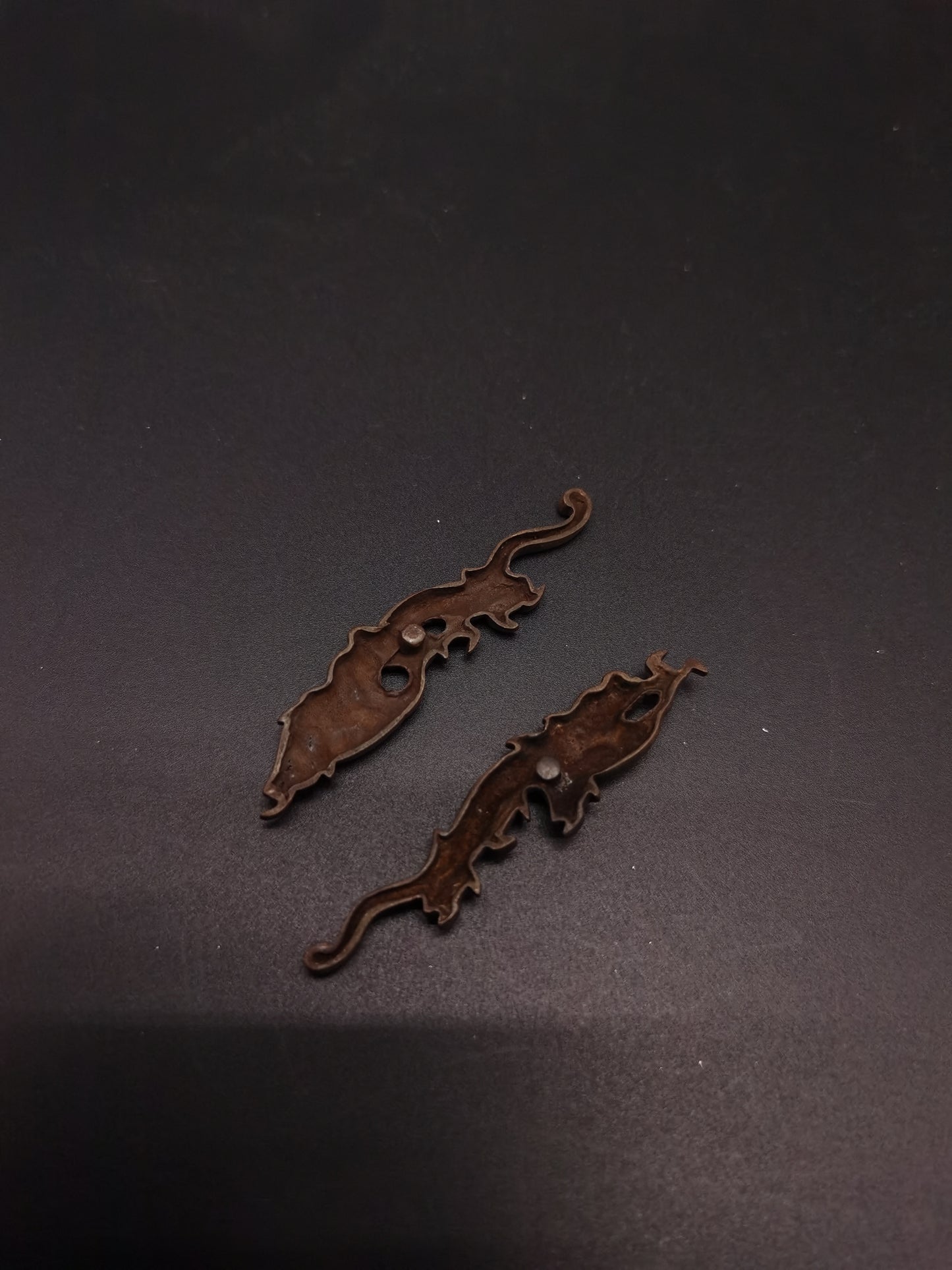Japanese Type Ancient copper Big Rain Dragon Menuki for Katana and wakziashi, Y147