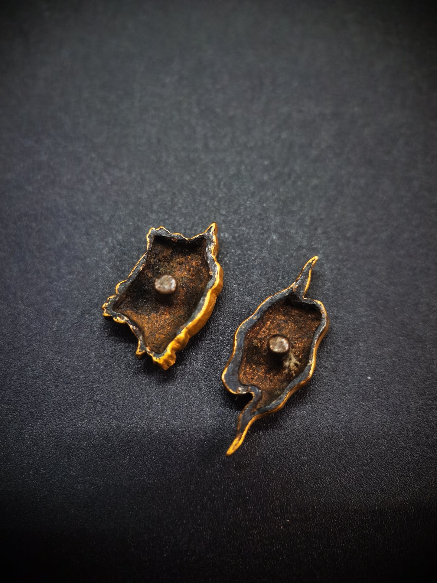 Japanese Cloud Turtle Menuki for Tanto Edo Period Antique C052