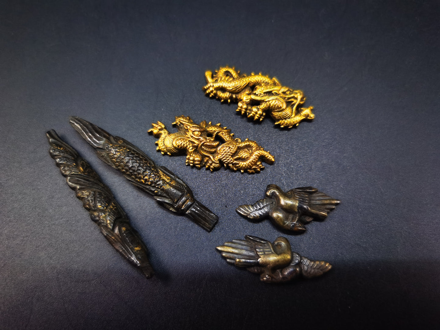 Japanese Dragon crop pigeon Menuki for Katana and Wakzaishi Special Offer C053